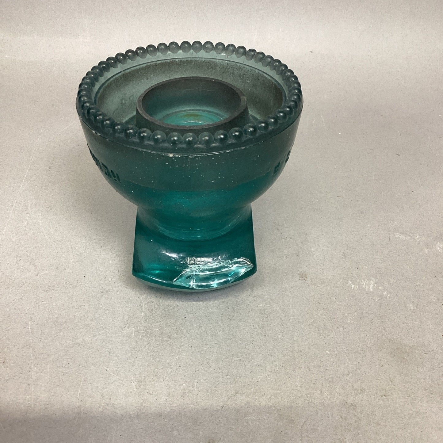 Heminggray #62 Glass Insulator Candle Holder - Made In The USA