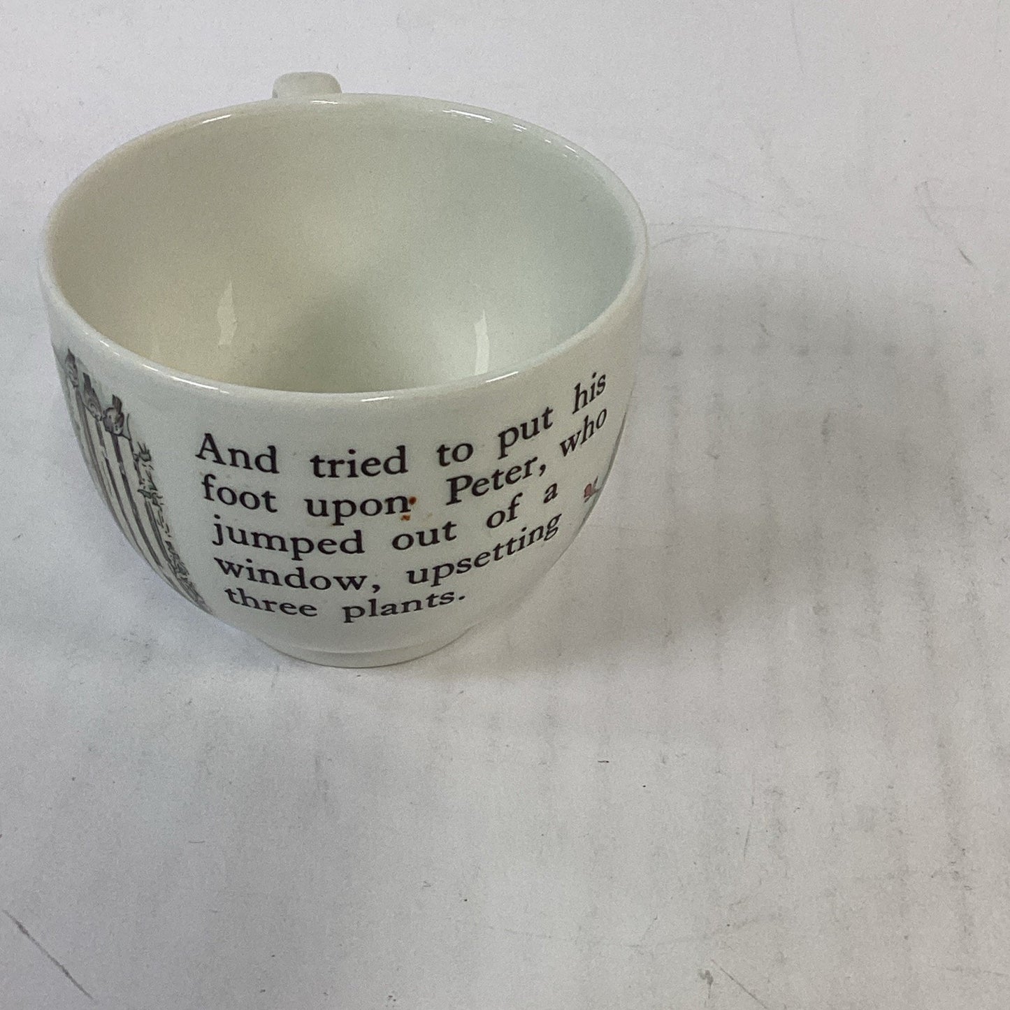 Beatrix Potter Wedgewood Peter Rabbit Egg Flat Teacup