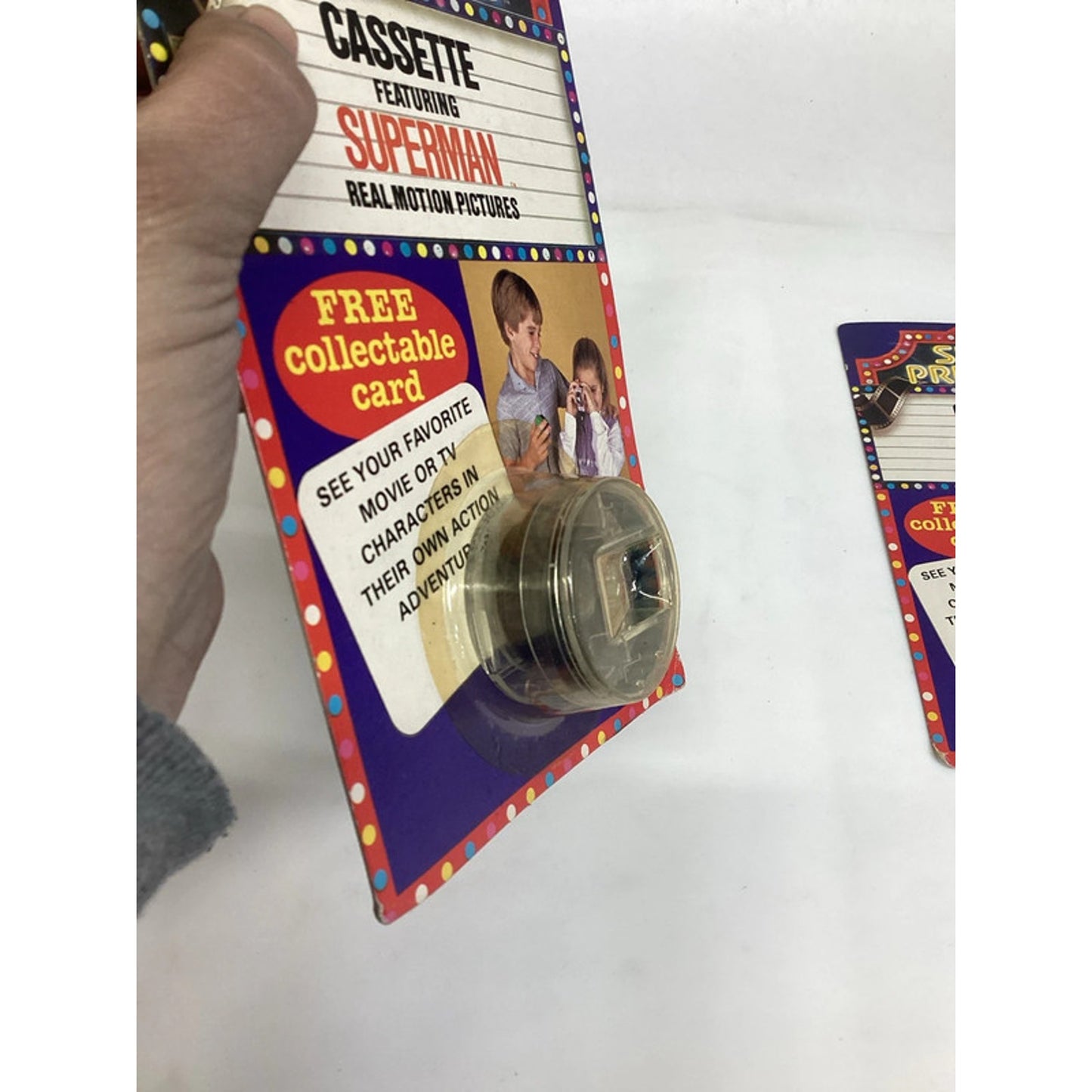 1984 Galoob Sneak Previews Cassette Superman & Batman Real Motion Pictures NOS