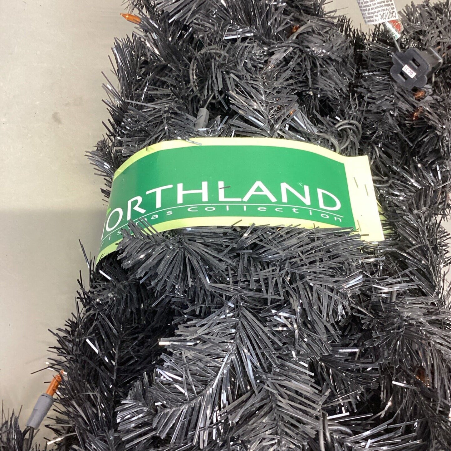 Halloween Black Light Up Tree And 2 New Northland Black Light Up Garland