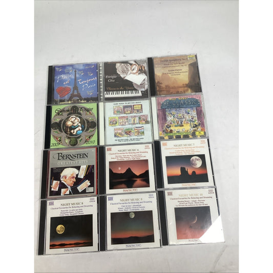 Lot Of 12 CDs - Bernstein, Night Music 6-10, Enrique Chia, Dvorak Symphony