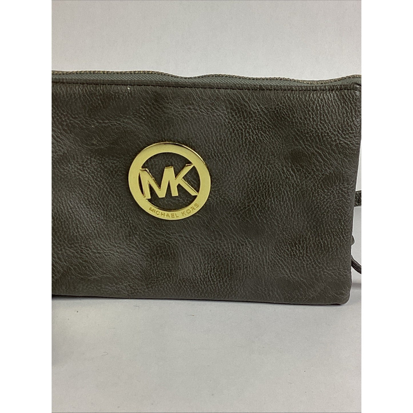 Michael Kors Gray Leather Purse Crossbody Bag