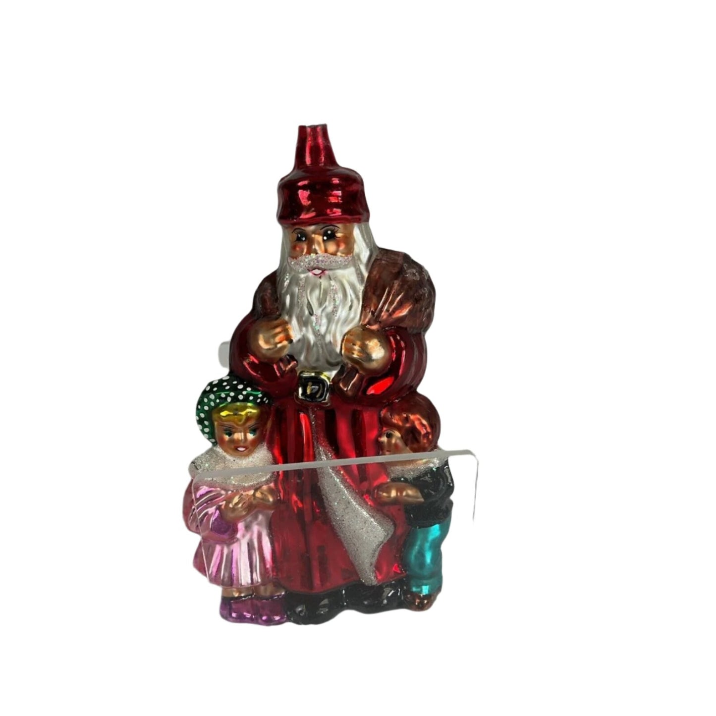 Christopher Radko 1997 GATHER ROUND Ornament Santa WITH BOY & GIRL