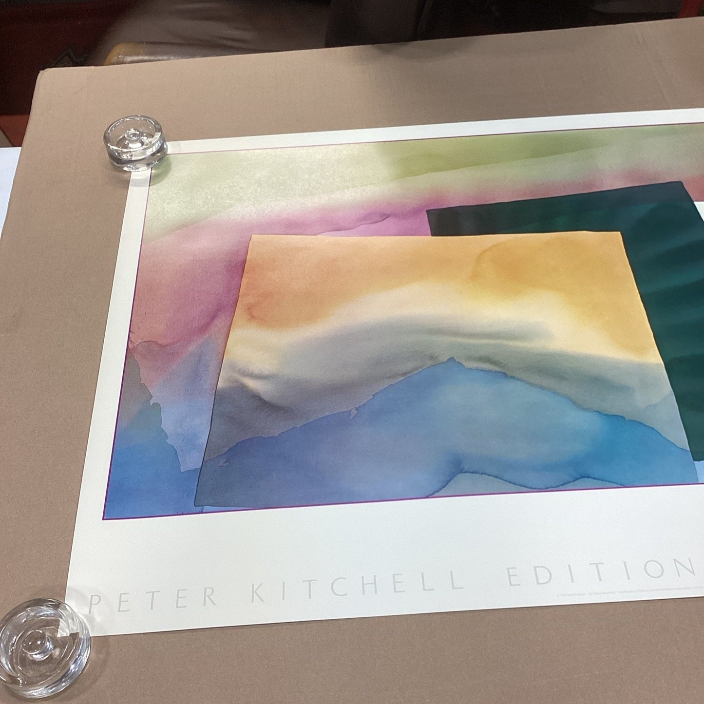 Peter Kitchell Editions Limited Galleries Abstract Art Poster - 1982 - 38.5x24”