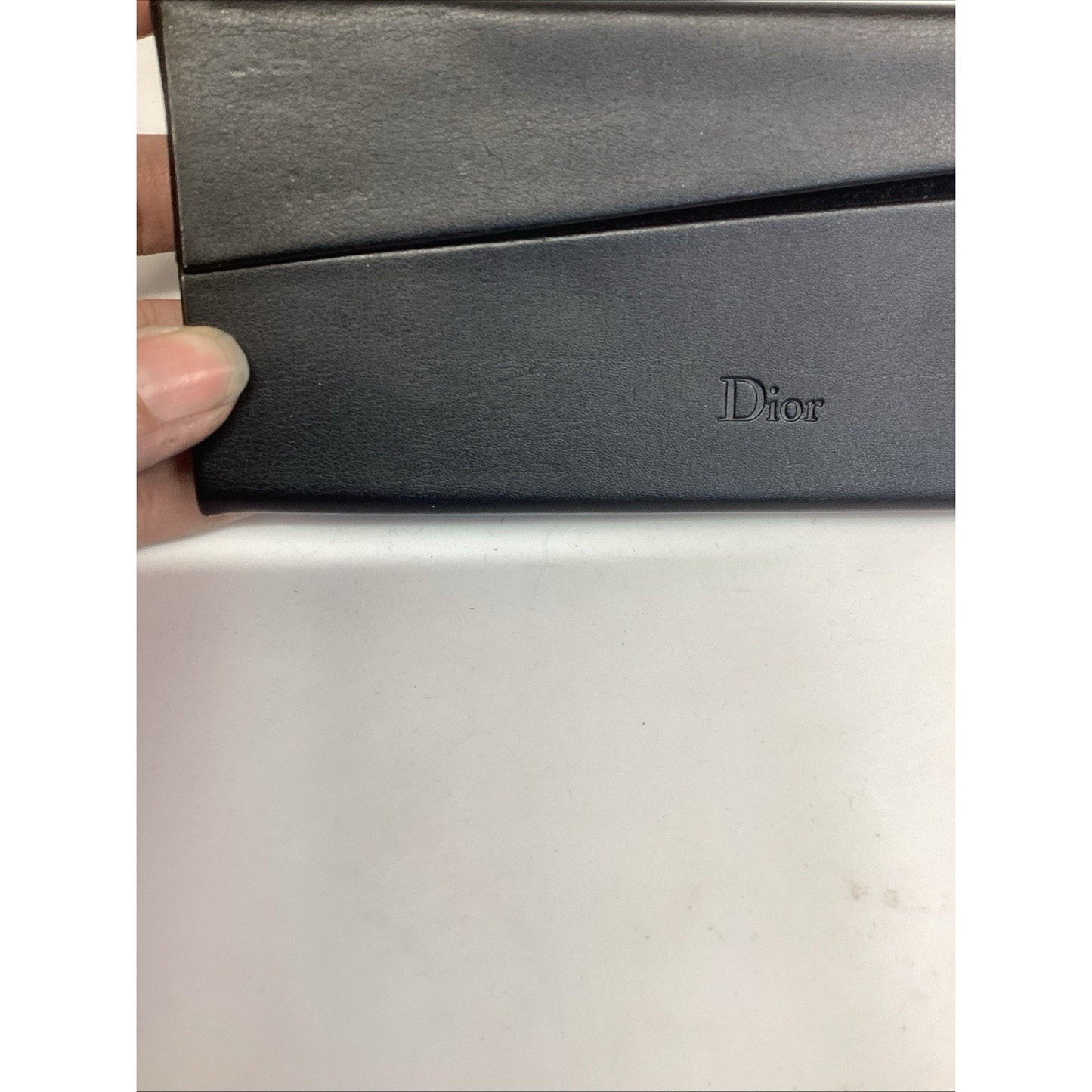 Christian Dior Black Folding Sunglasses Magnetic Eyeglasses Case With Card & Box