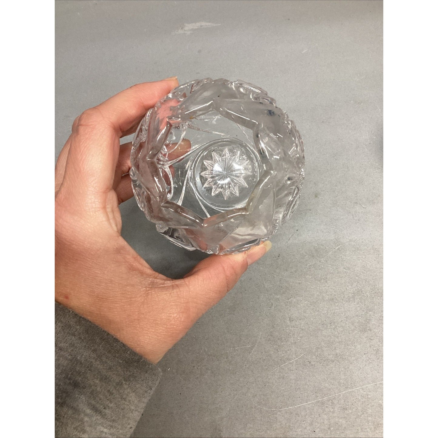 Set Of 3 Duncan & Miller Snail Rose Bowl Candle Holders