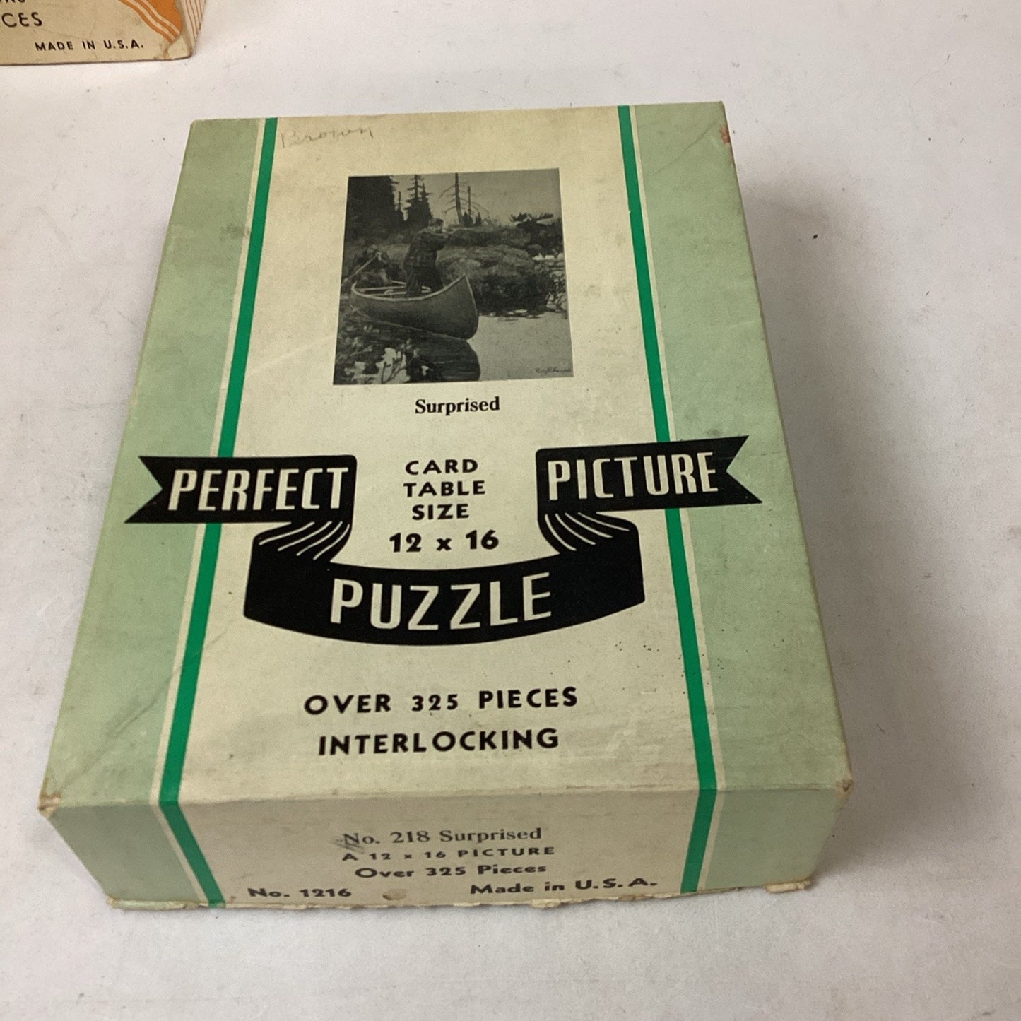 Set Of 6 Vintage Wooden Perfect Picture Puzzles
