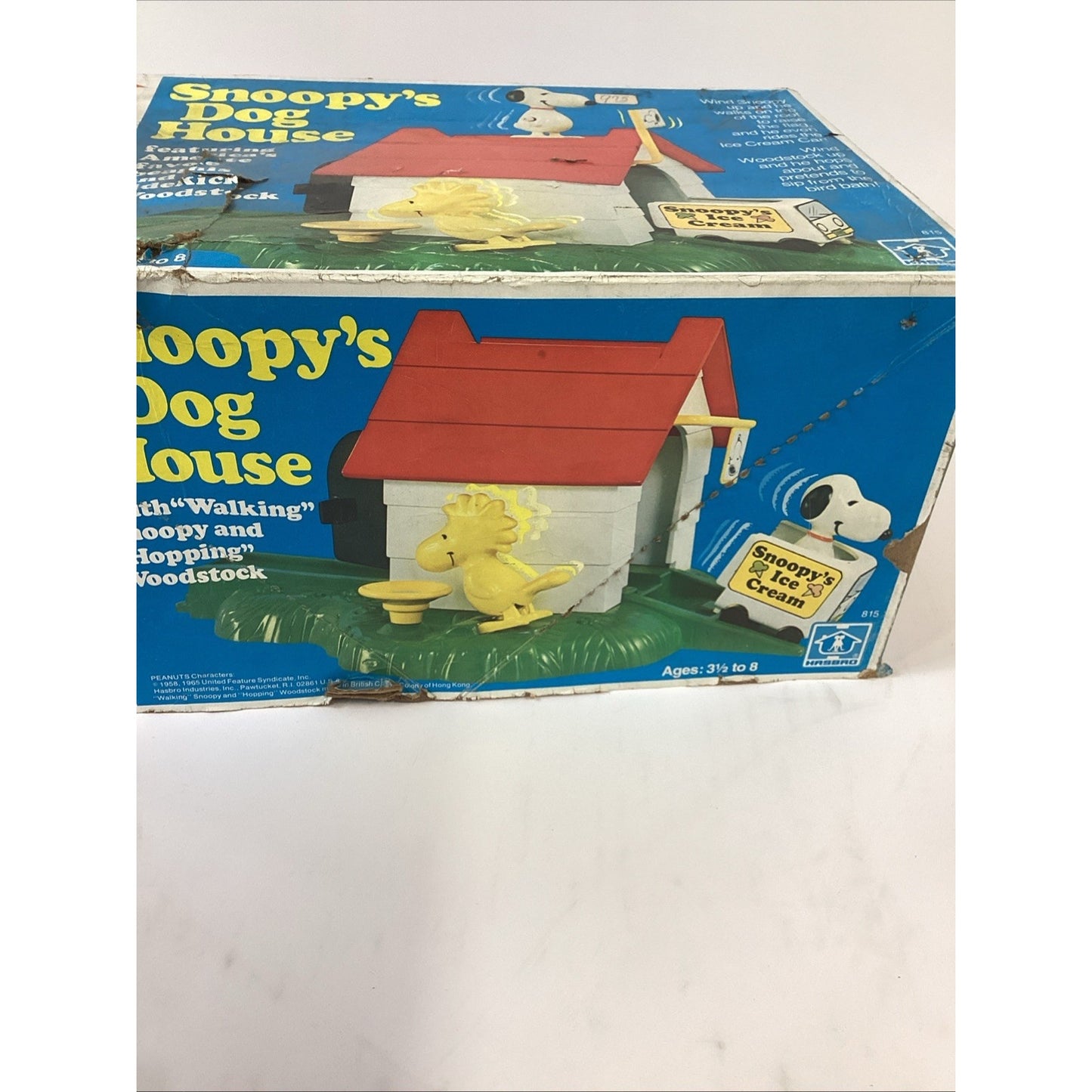 1958-1965 Snoopy’s Dog House With Snoopy & Woodstock By Hasbro W/ Original Box