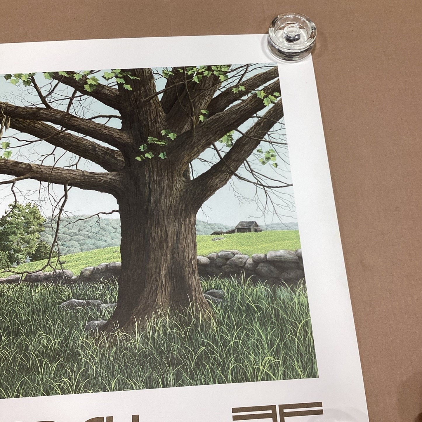 Helen Rundell New Hampshire Green Lithograph Poster - 28x23”