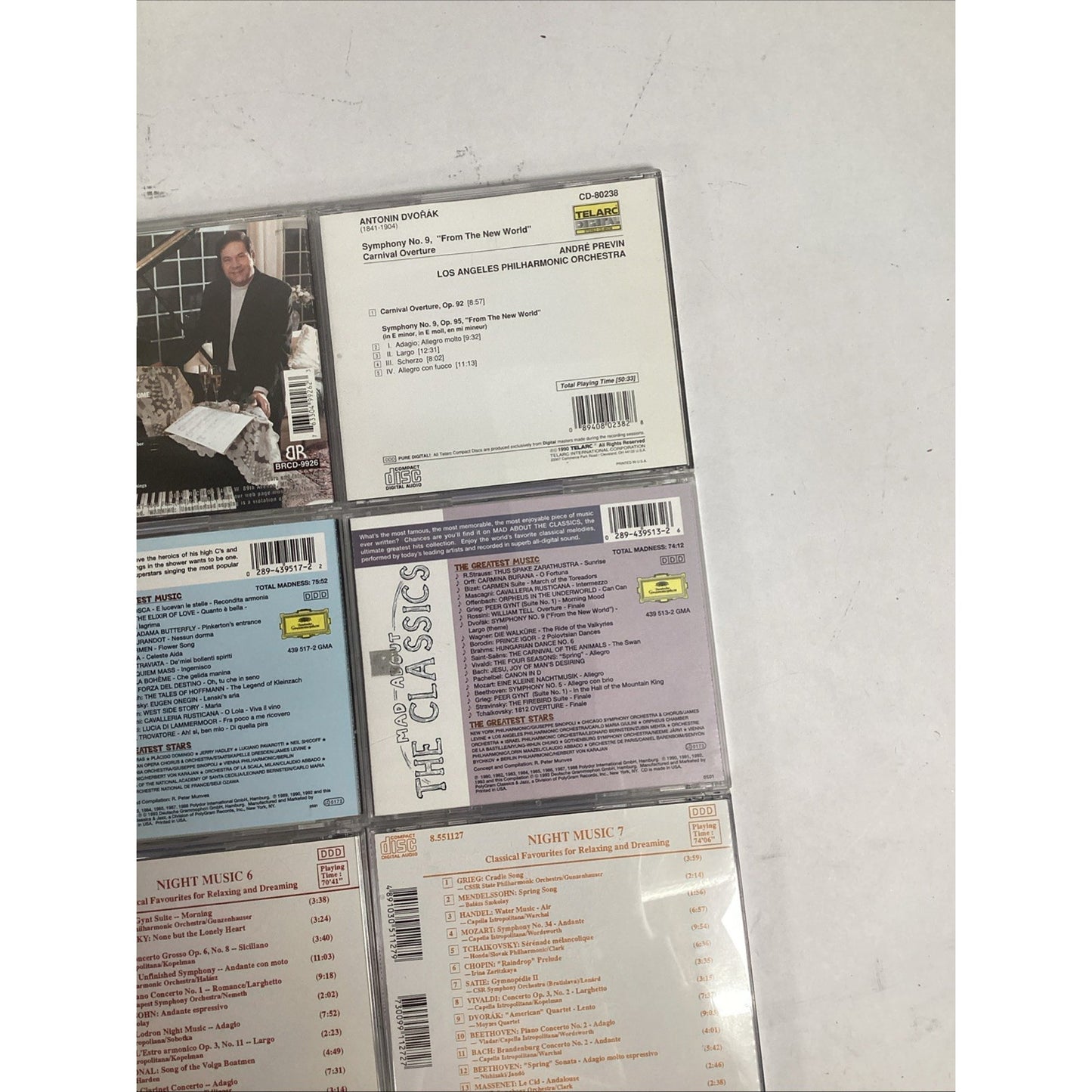Lot Of 12 CDs - Bernstein, Night Music 6-10, Enrique Chia, Dvorak Symphony