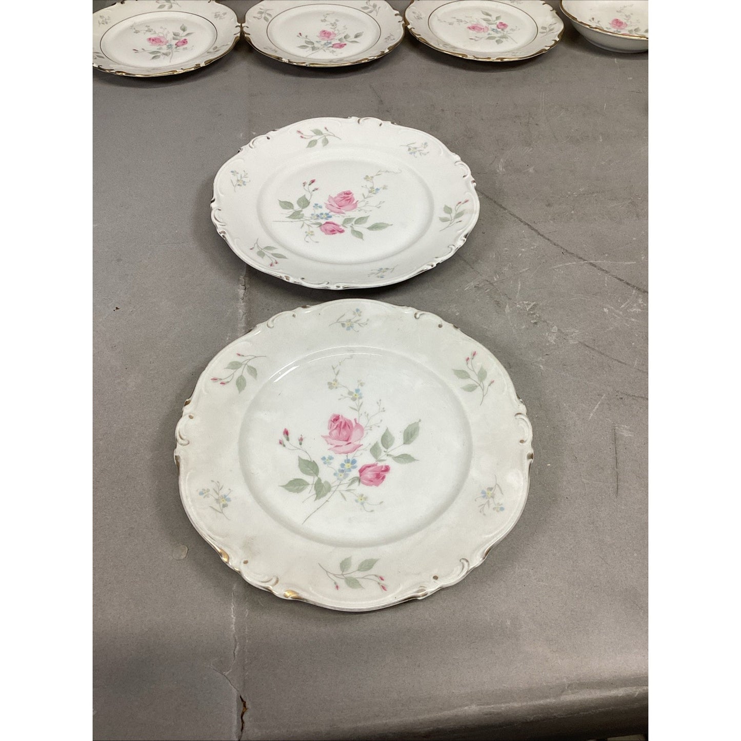 Set Of 30 Pink Floral H&Co Selb Bavaria Germany Heinrich Cup/Saucer/Bowls + More