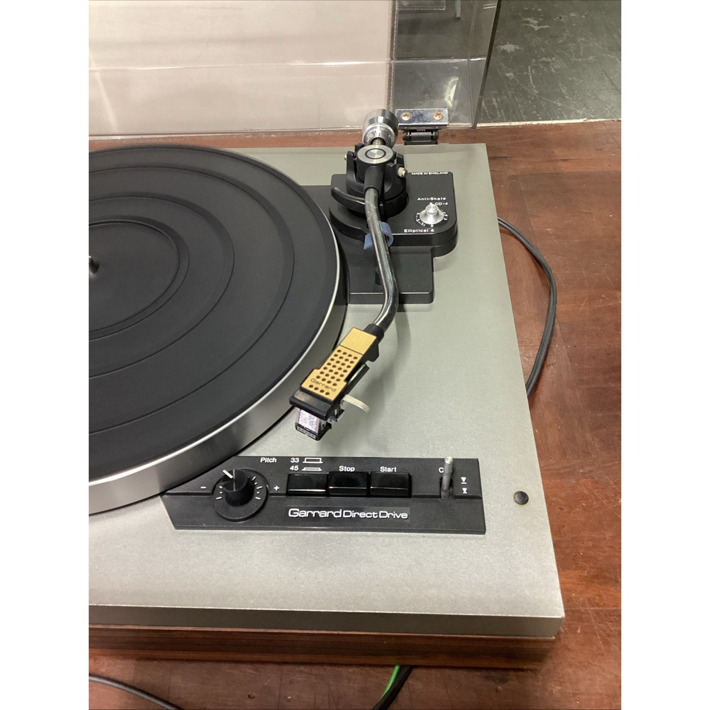 VINTAGE GARRARD DIRECT DRIVE DD75 TURNTABLE W/ MANUAL