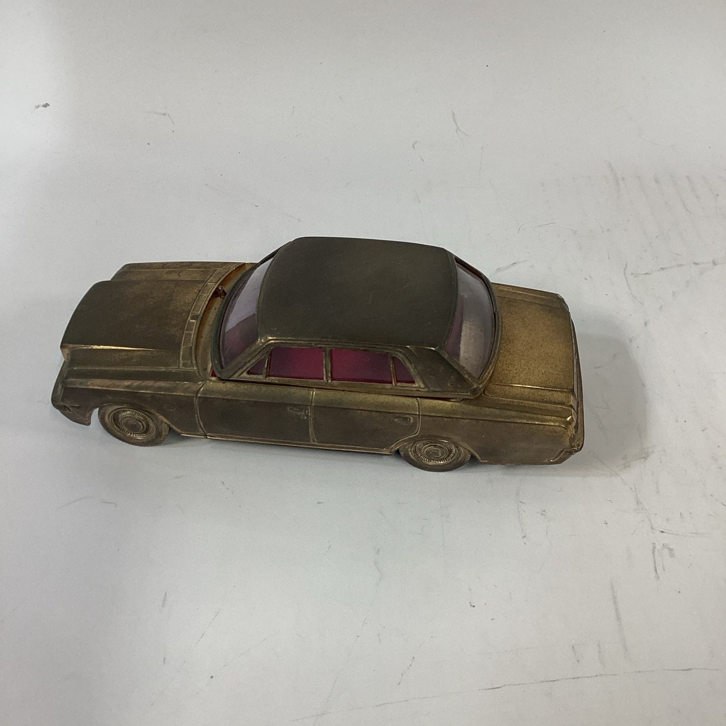 Vintage Toyota Century Brass Cigarette Case with Music Box
