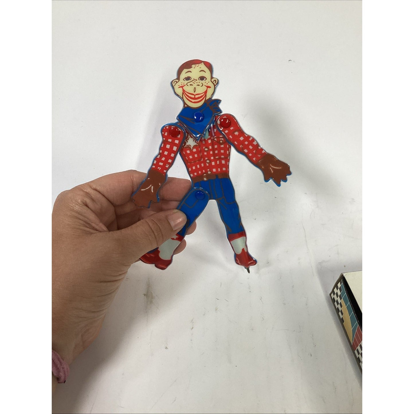 2 VTG Howdy Doody Puppet Pen Movable Hands Head Legs 1988 NBC