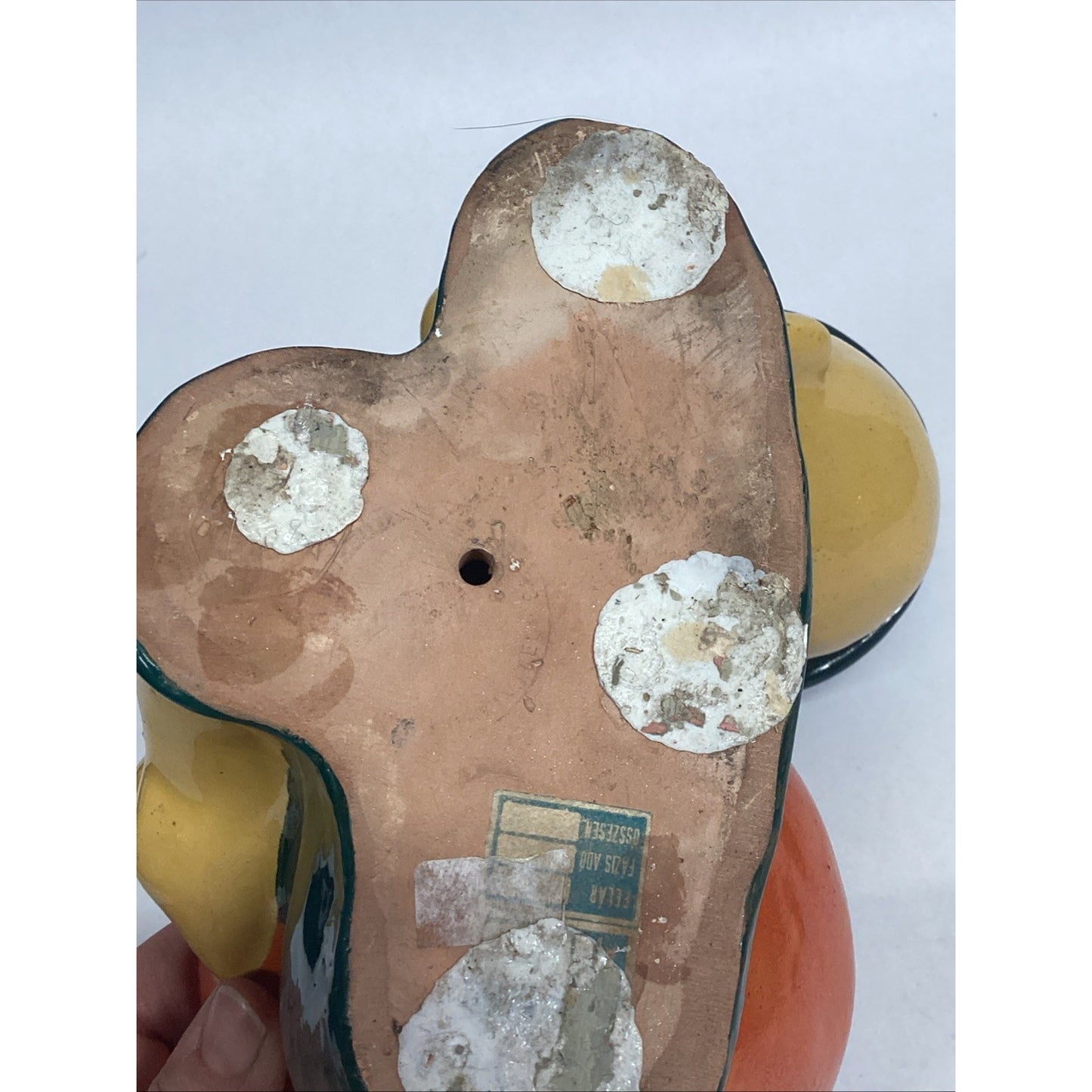 Whimsical Vintage Ceramic Minstrel Candy/Nut Dish Sculpture Figurine