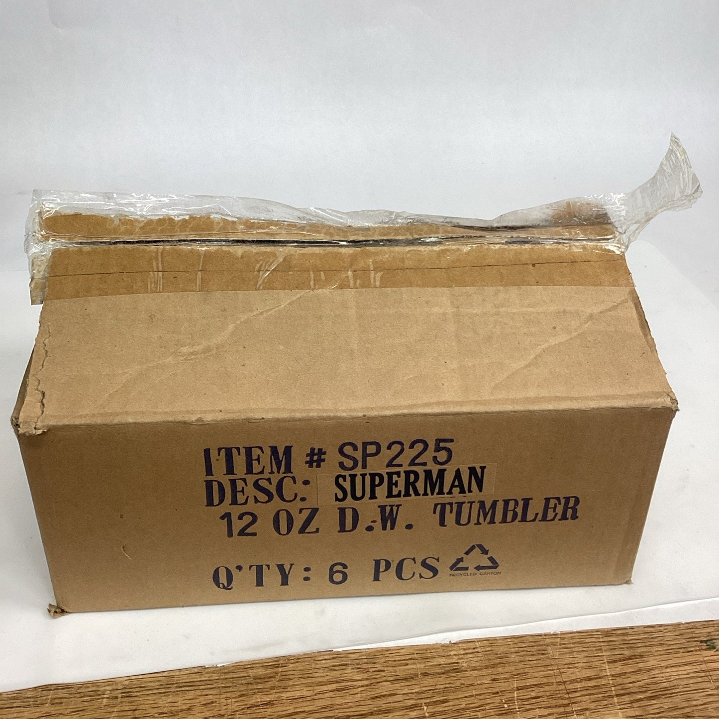 Superman 12 Ounce Drinking Tumbler - Set Of 6 - New In Box