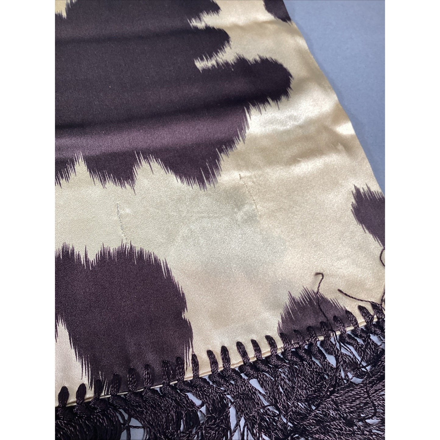 Silky Cow Print Women’s Scarf - 36x10”