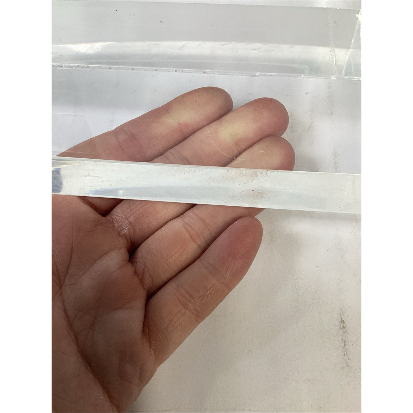 Clear Acrylic Heavy Display Stand - 2 Levels - 10x10x2.5”