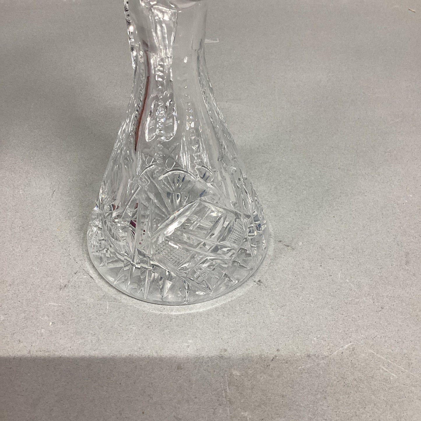 Vintage Etched Glass Cruet - 5”H