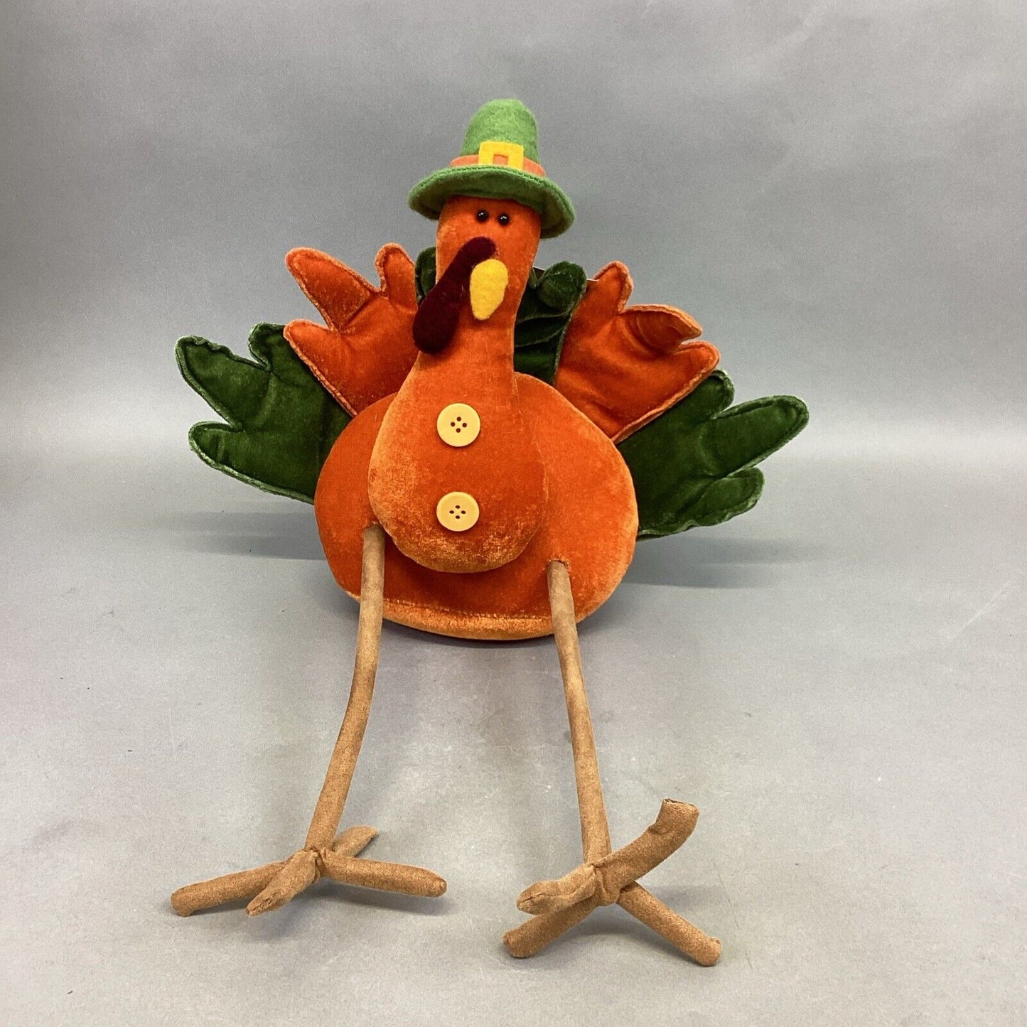 Sunset Bay Seasonal Plush Turkey Pilgrim Shelf Sitter W/ Tags - 18” - #4913/Turk