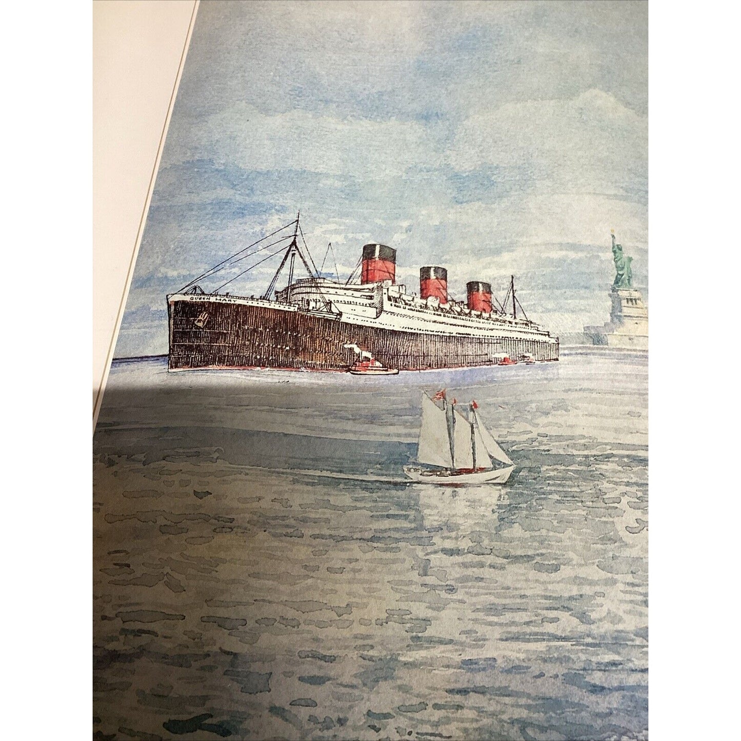 The Legendary Queens - Cunard Queen Mary, QE & QE2 Poster - 29 3/4”x20”