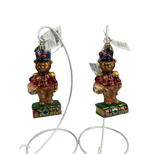 Christopher Radko "Teddy True Heart" Teddy Drummer Ornaments 2003