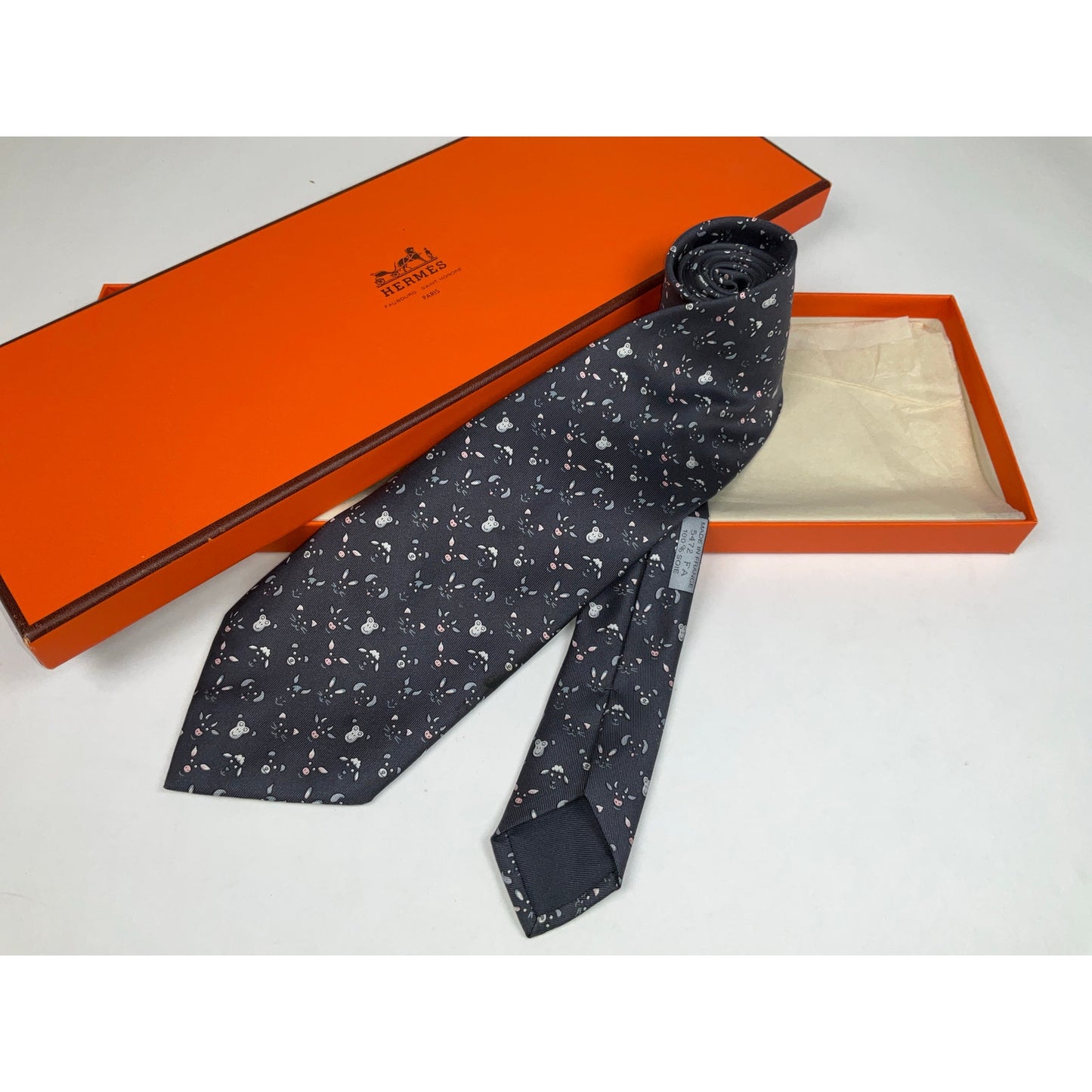 Men’s Hermès Whimsical Animal Tie REF: 5472 FA | No Box
