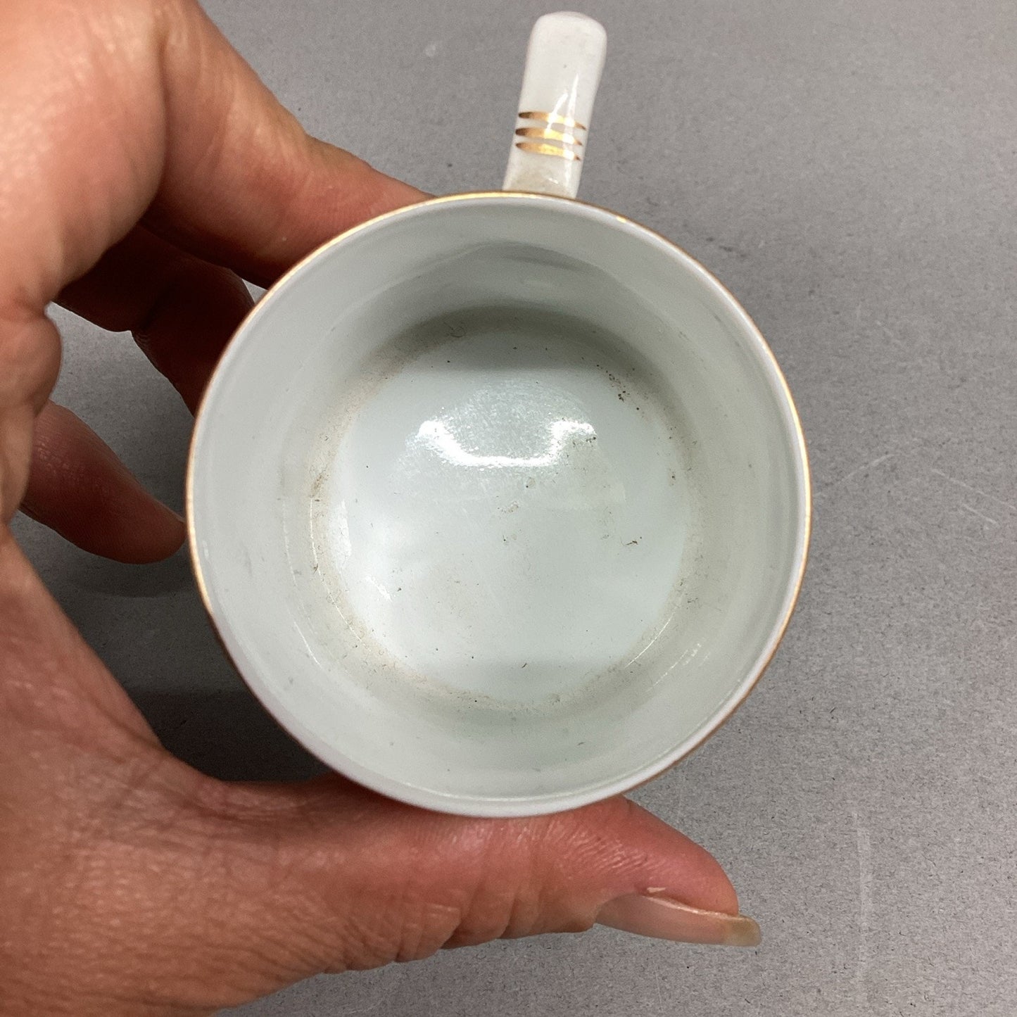 Vintage Porcelain Calais Cup And Saucer - Made In Czechoslovakia