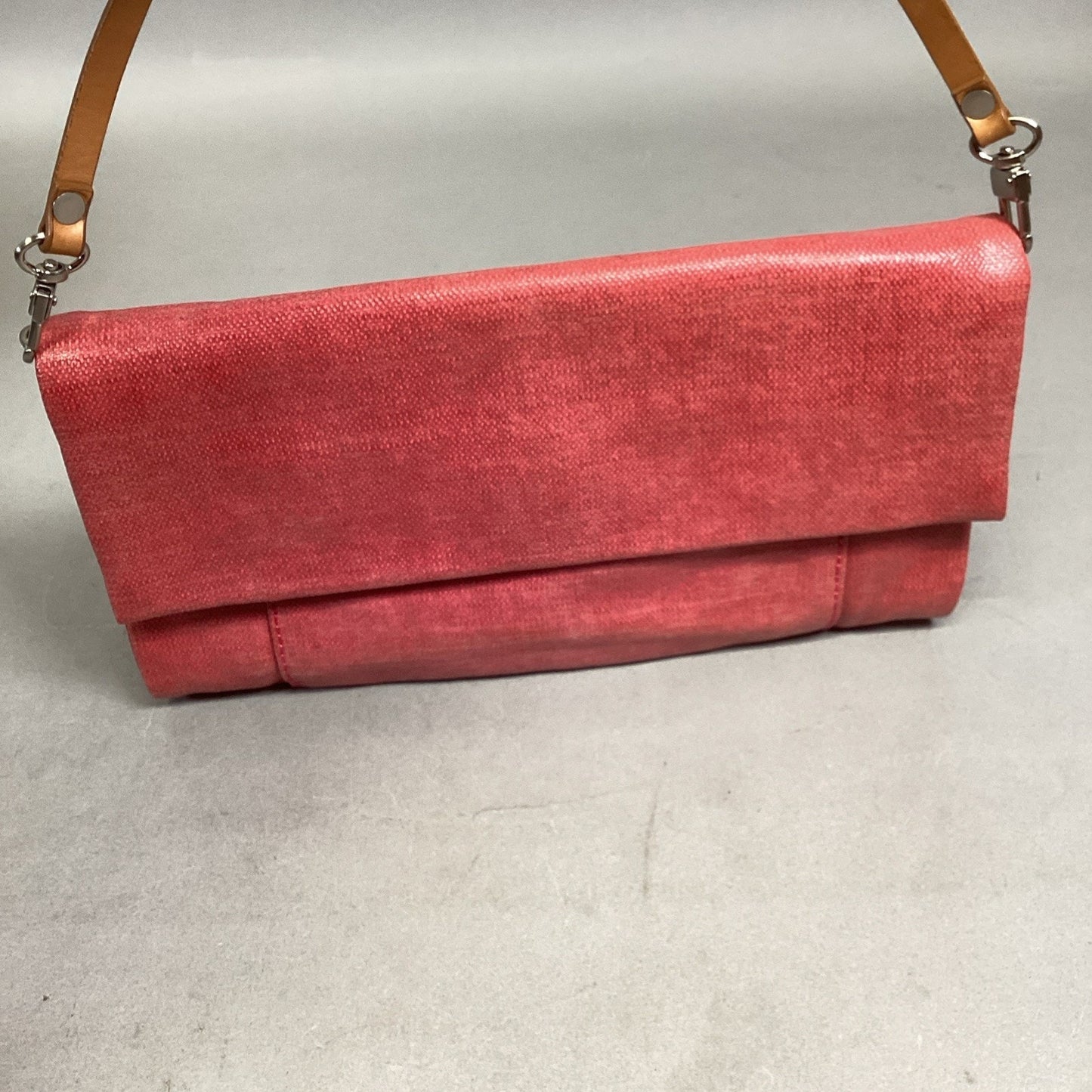 Kenneth Cole Genuine Leather Coral Purse Wristlet Clutch