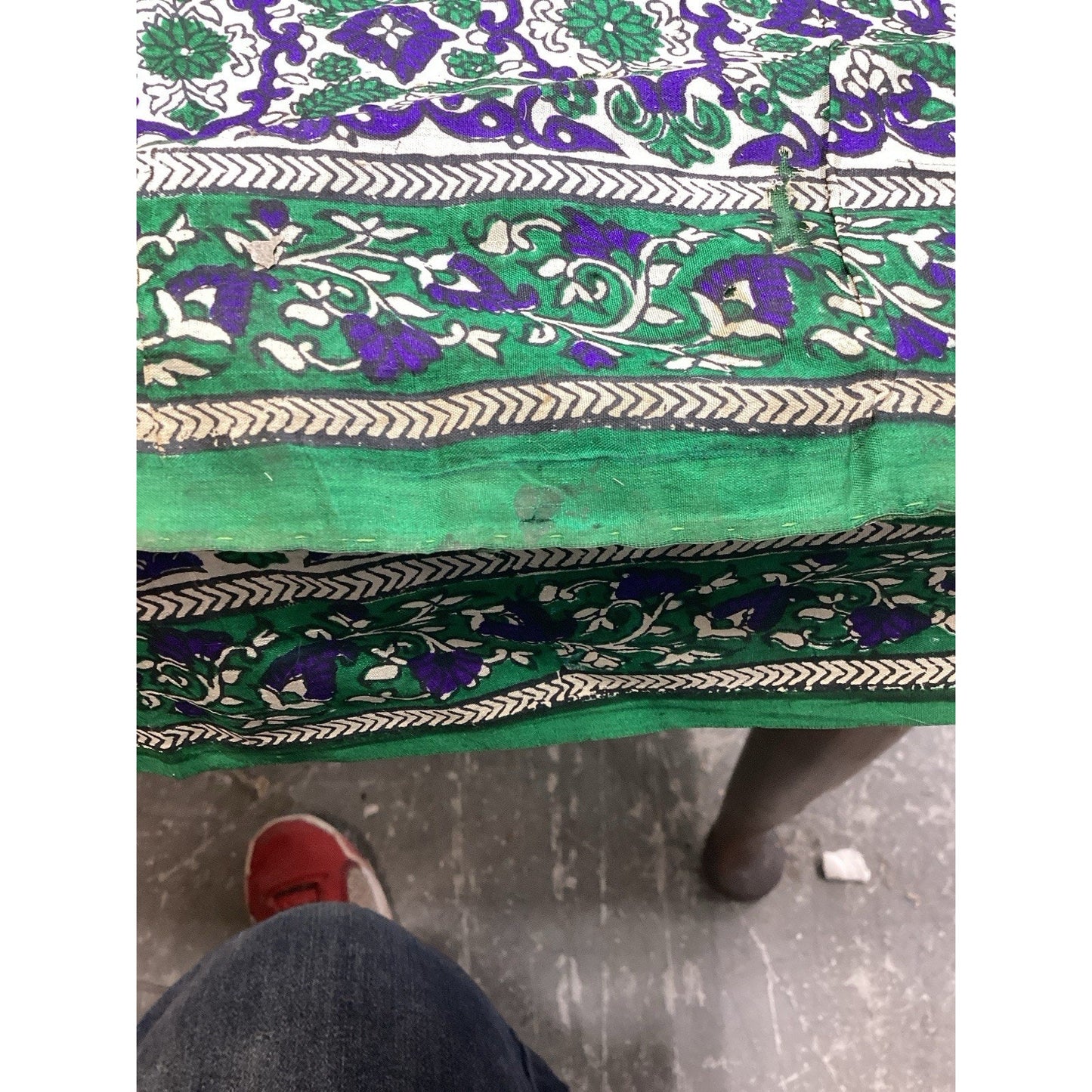 Vintage Silk Mandala Dupatta/Odhani Shawl - 200x45” - Pattern #10040