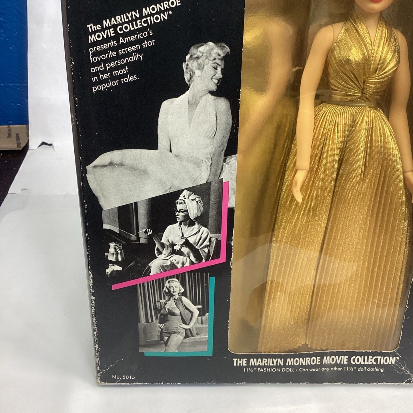 Marilyn Monroe Doll There's No Business Like Show Business Gold Dress - NOS