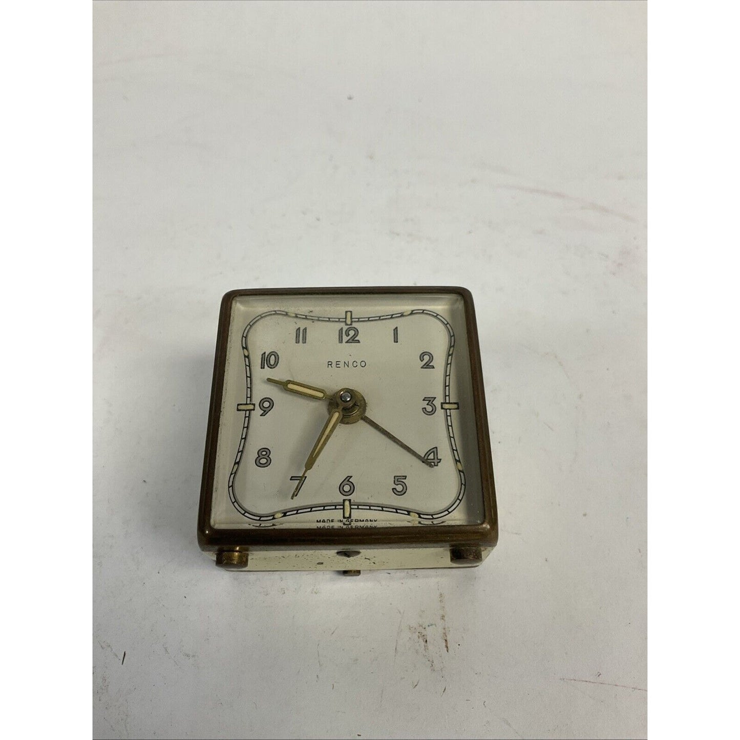 Vintage Renco Windup Travel Alarm Clock Made in Germany
