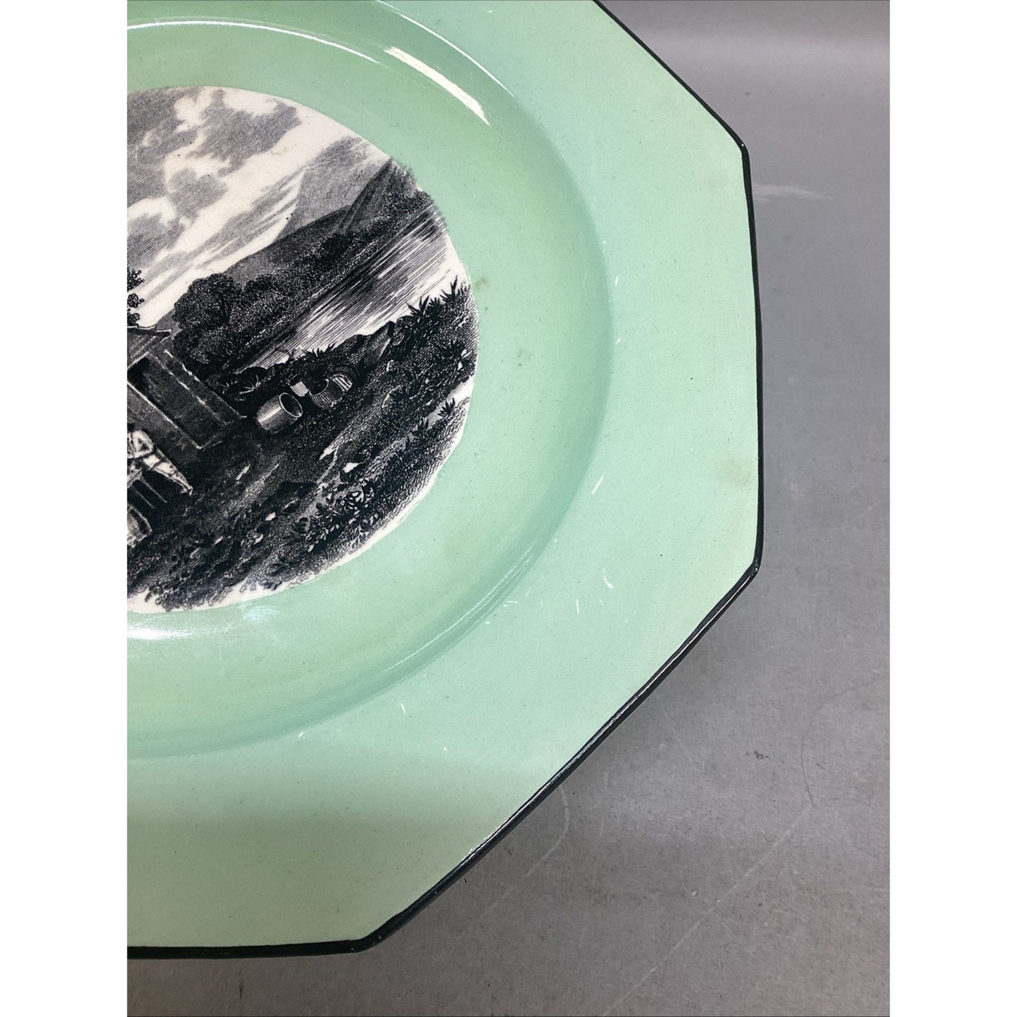Wedgwood Etruria England Mint Green Decorative Plates