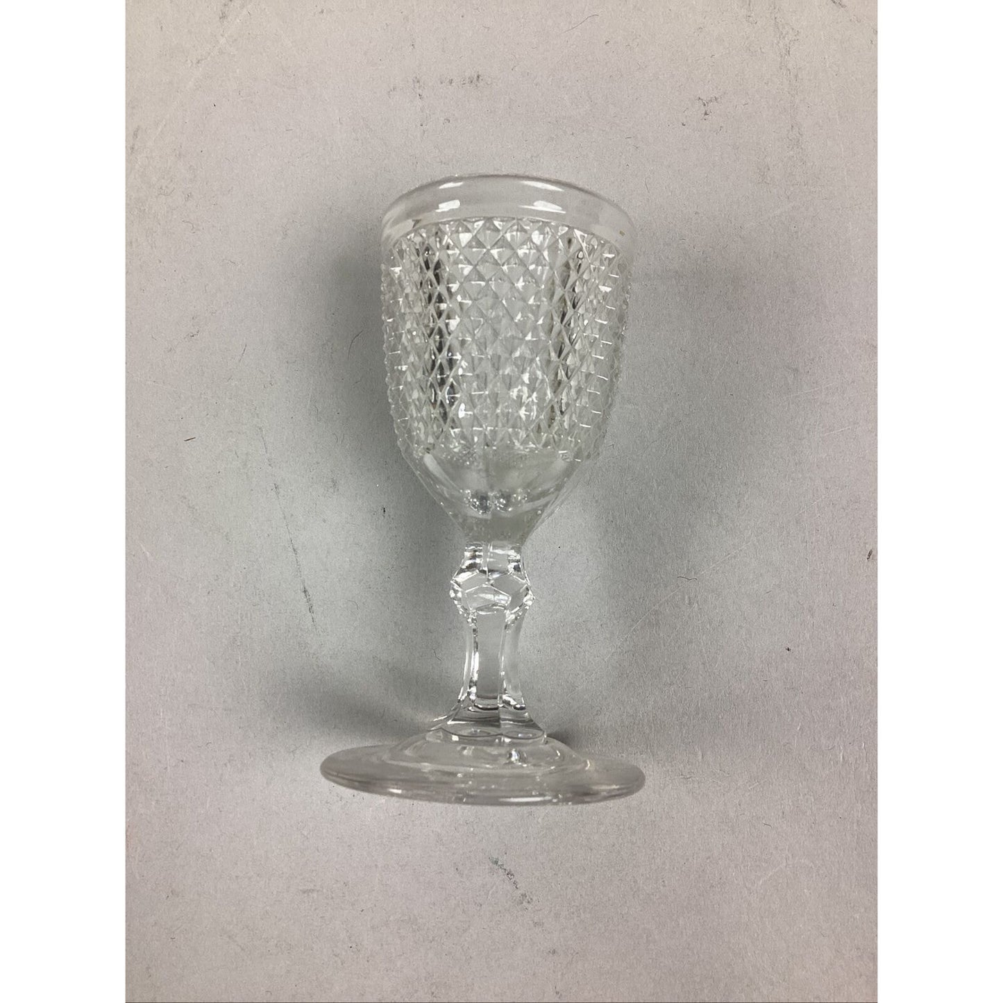 Clear Vintage Goblet And 2 Shot Glasses