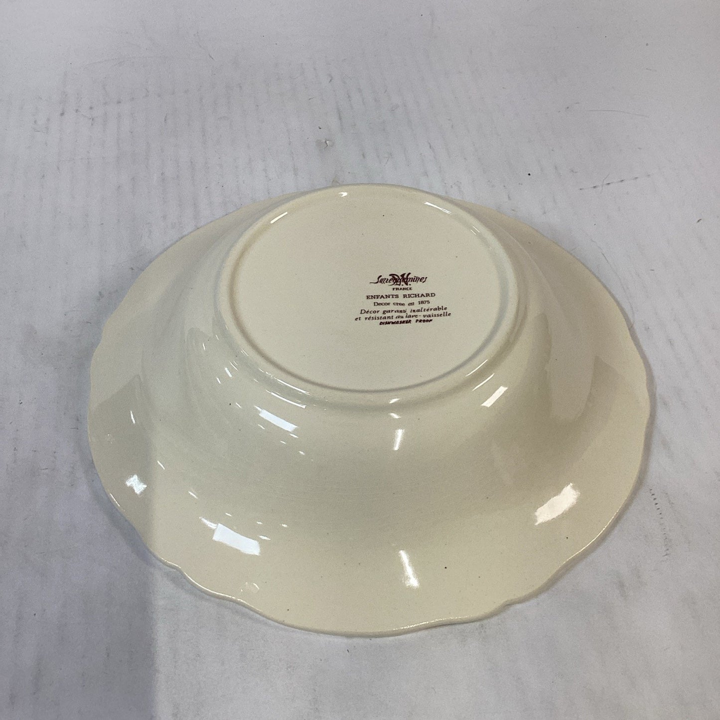 Vintage Sarreguemines Digoin France Enfants Richard Serving Dish - 10”D