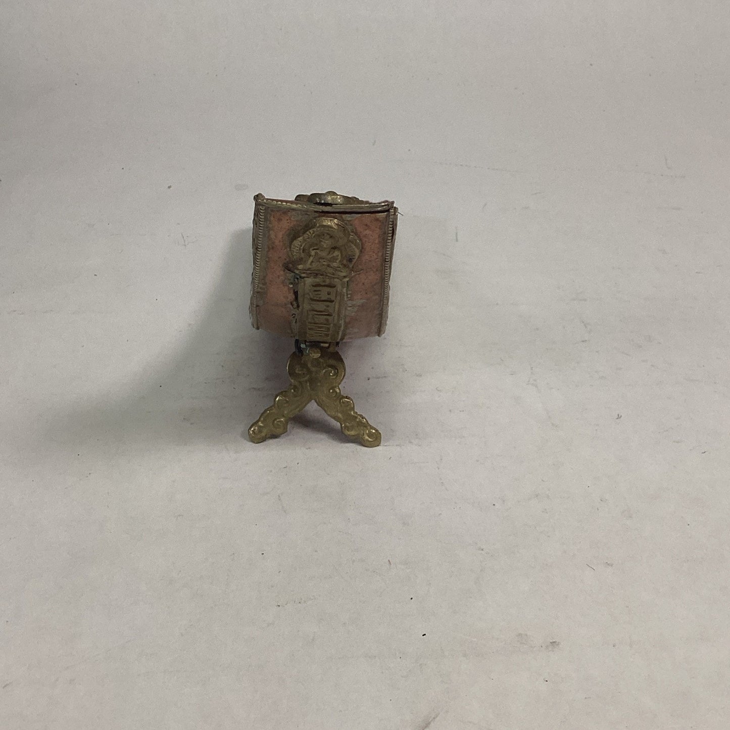 Antique Tibetan Copper Gilt Incense Burner - Buddha