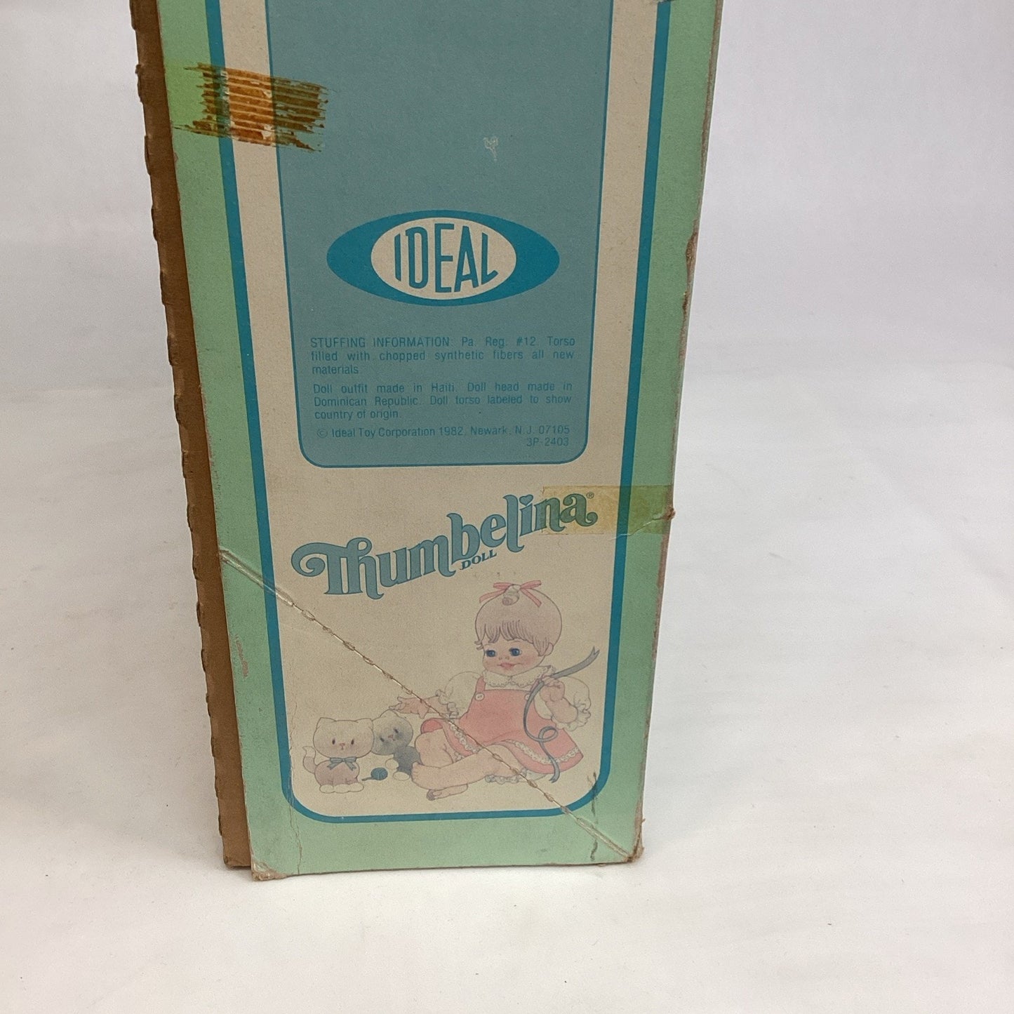 1982 - 16 inch Thumbelina Doll With Ma_Ma Voice - African American - NOS
