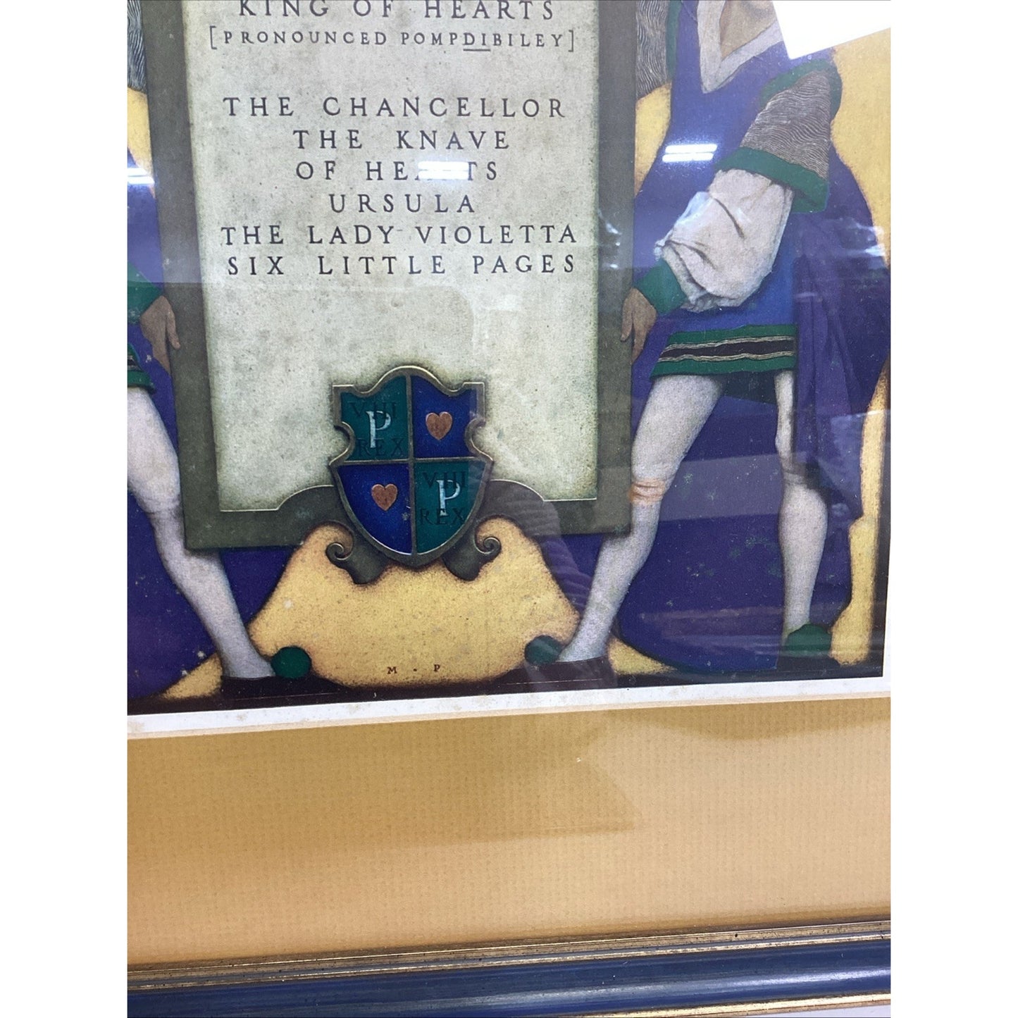 Maxfield Parrish "List Of Characters" - Knave Of Hearts - Framed - 19x16.5”