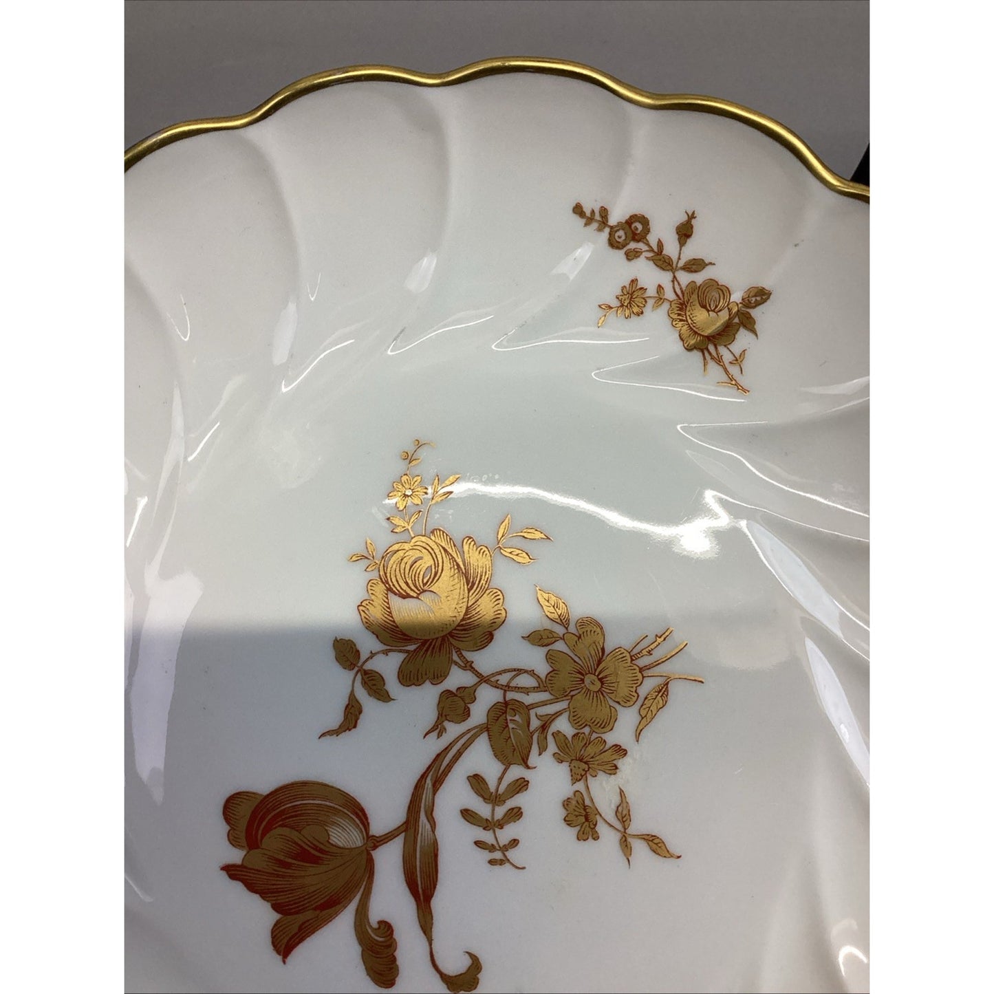 Limoges Floral White Dessert Dish - Made In France