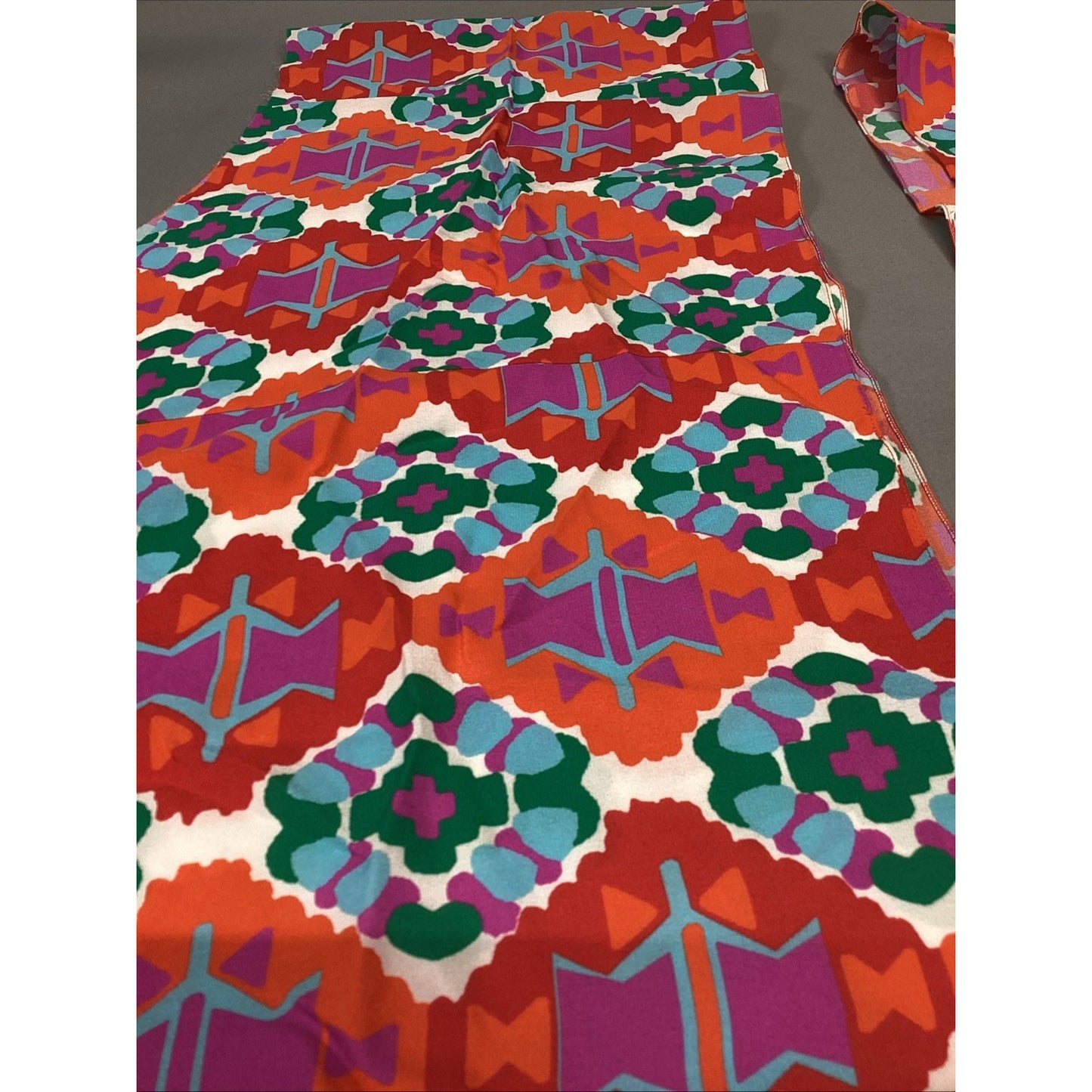 Set Of 2 Vibrant Multicolored Scarves - 47x17”