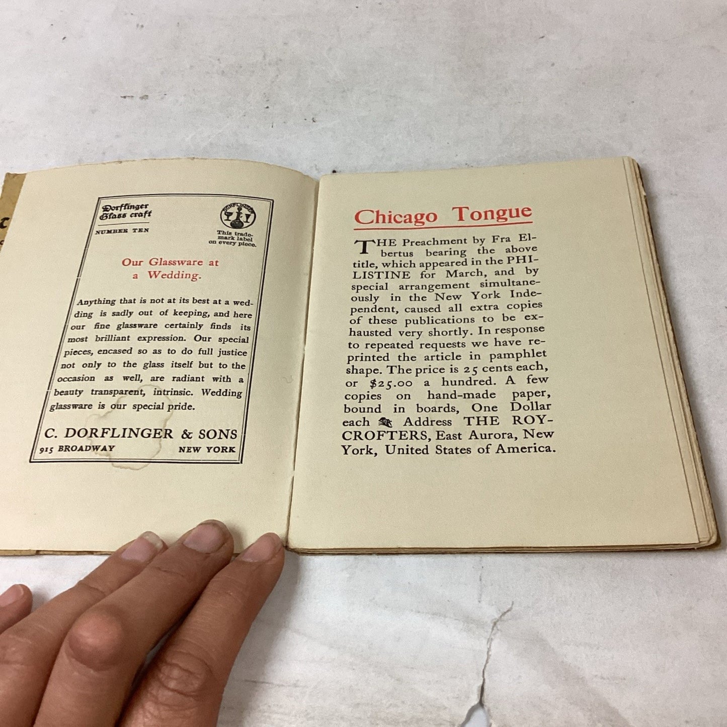 The Philistine Volumes 29 And 12 - And Little Journeys To Homes Of Reformers