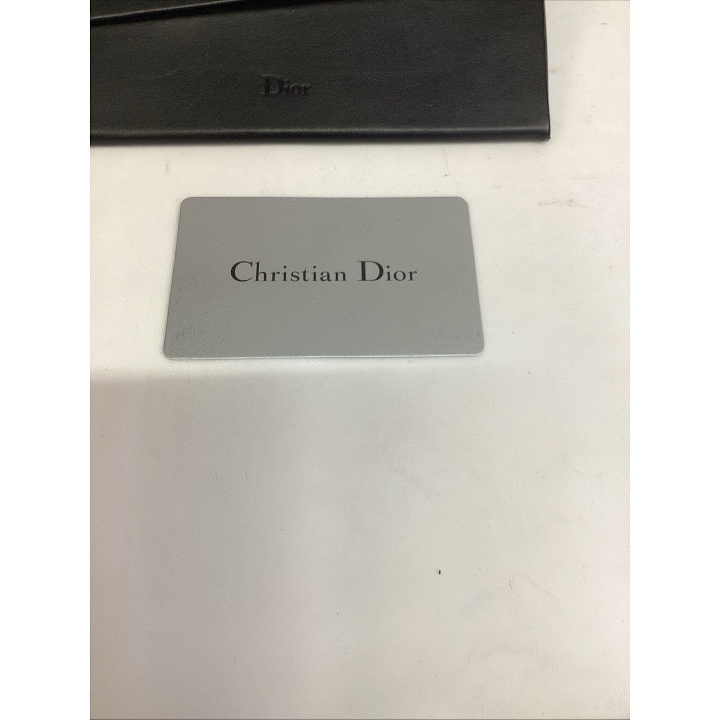 Christian Dior Black Folding Sunglasses Magnetic Eyeglasses Case With Card & Box