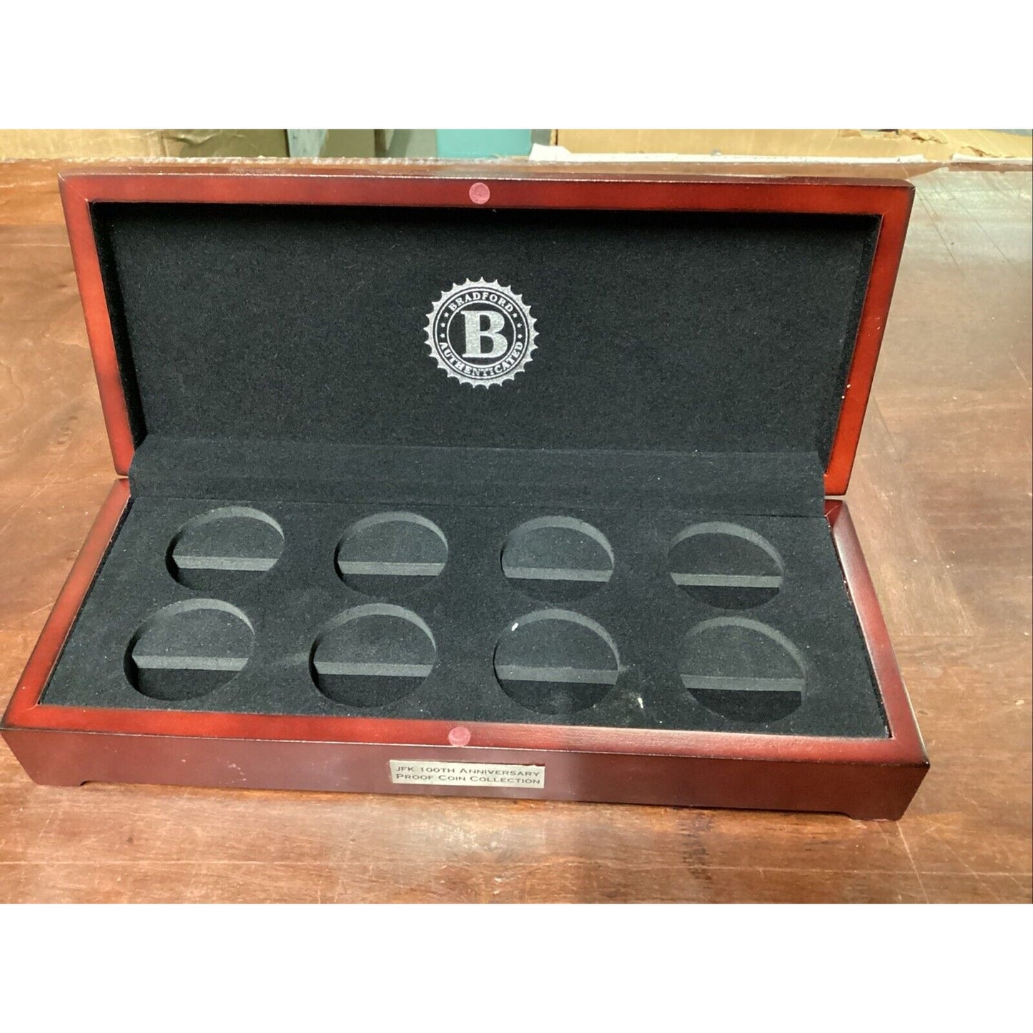 JFK 100th Anniversary Proof Coin Collection Bradford Exchange Display Case ONLY