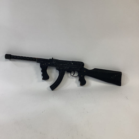 Vintage Commandos Automatic 25 Metal Toy Machine Gun - 27.5”L Heavy Cast Rifle
