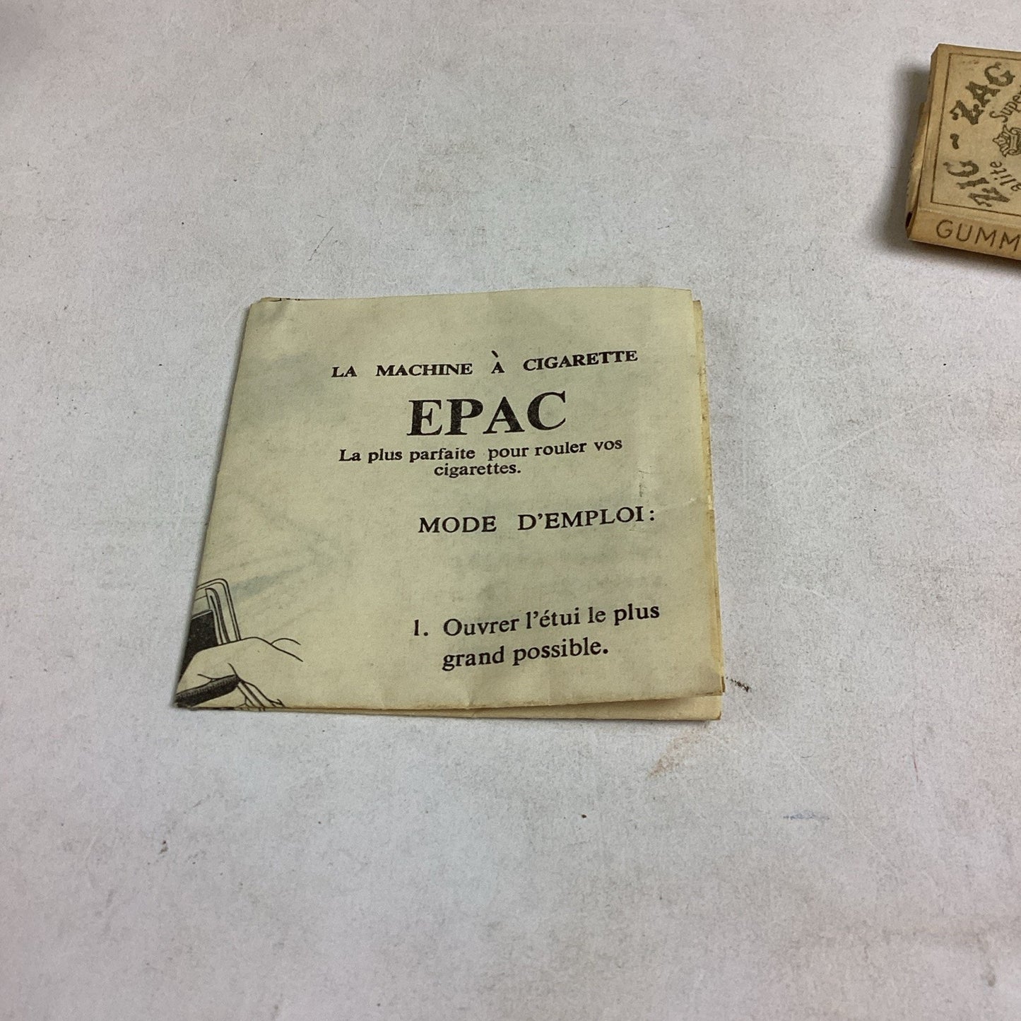 VTG EPAC Cigarette Rolling Device W/ Manual & Braunstein Freres Cigarette Paper