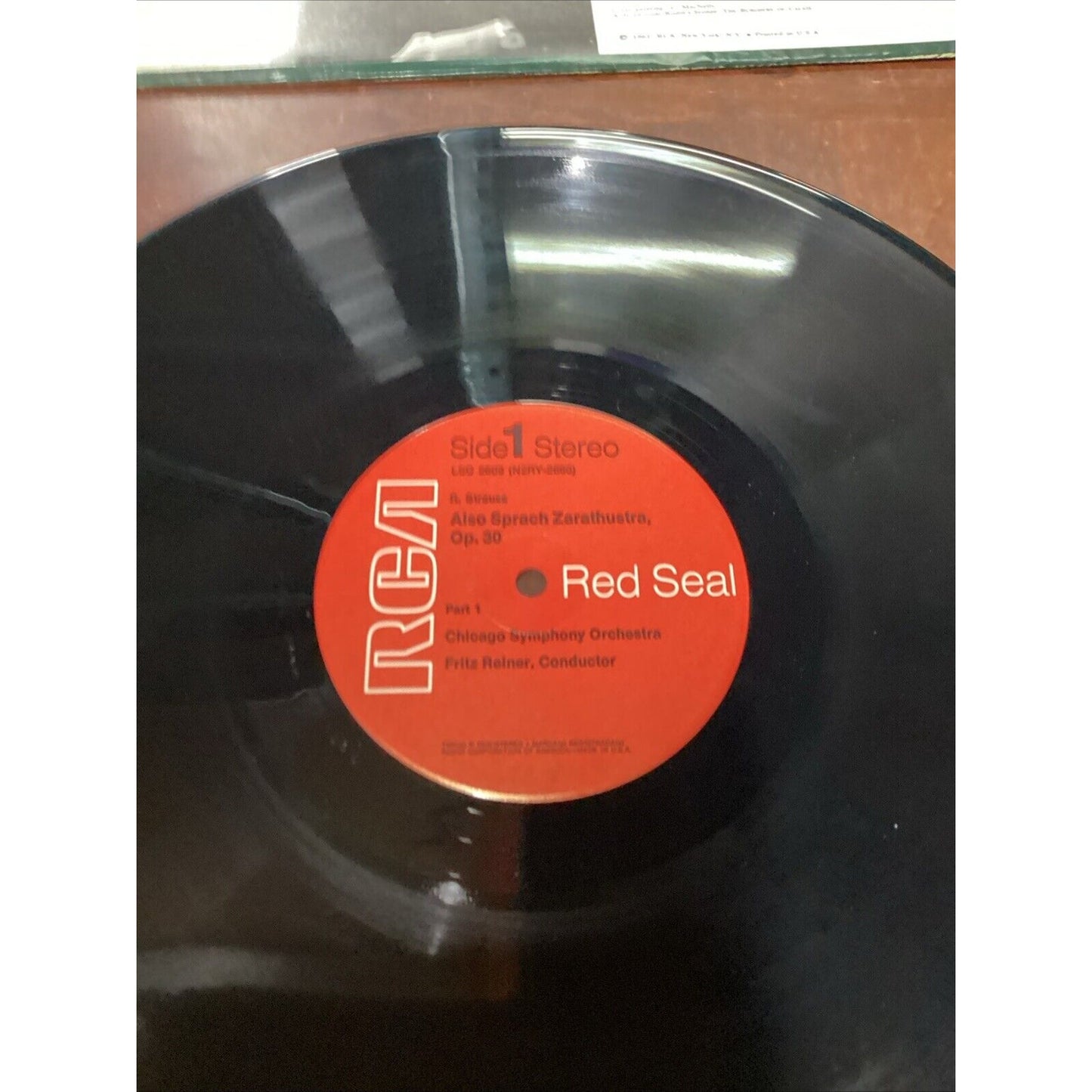 1962 Fritz Reiner Chicago Symphony Strauss Also Sprach Zarathustra LP Vinyl