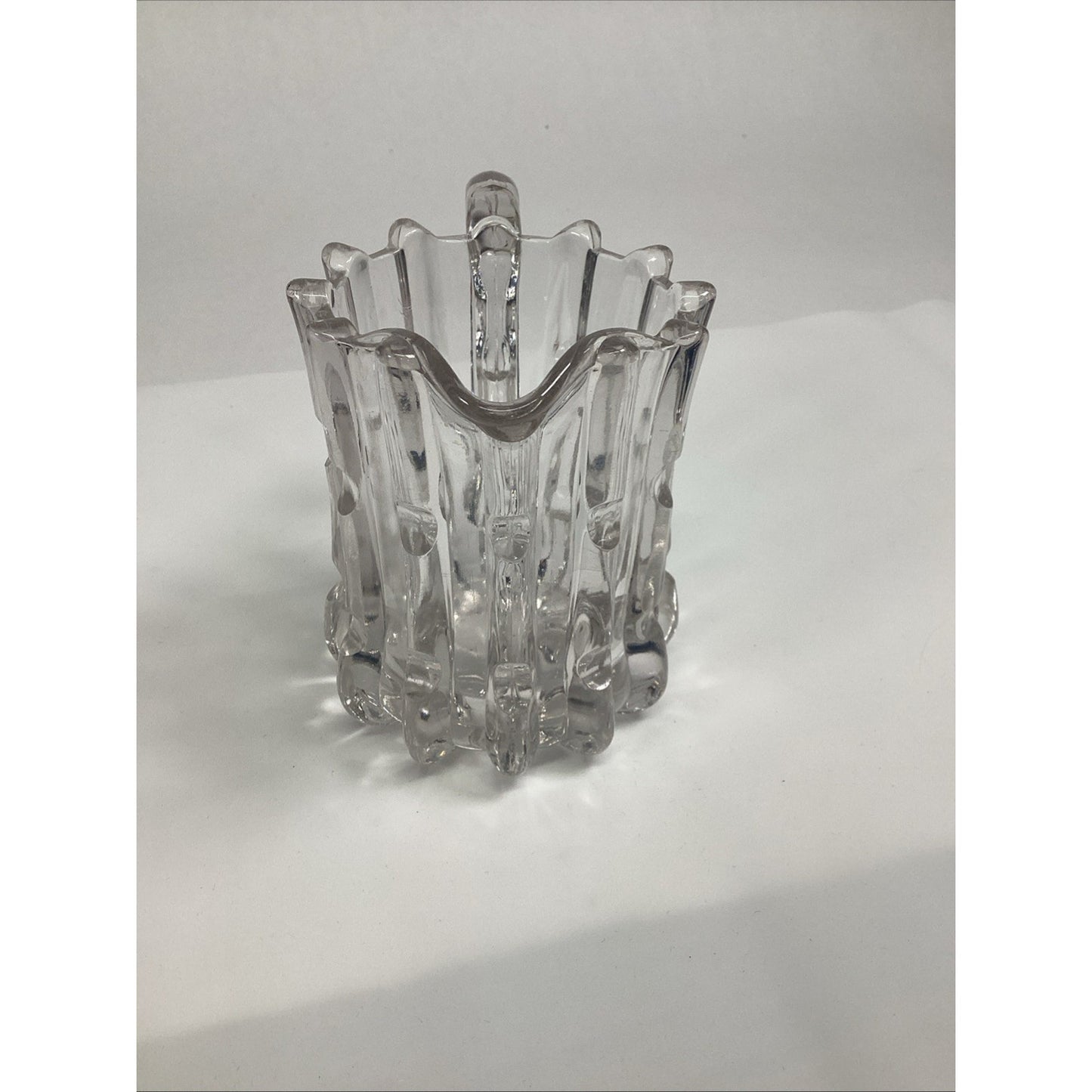 1978 EAPG Imperial Glass Clr Broken Column Crystal Creamer Smithsonian Institute