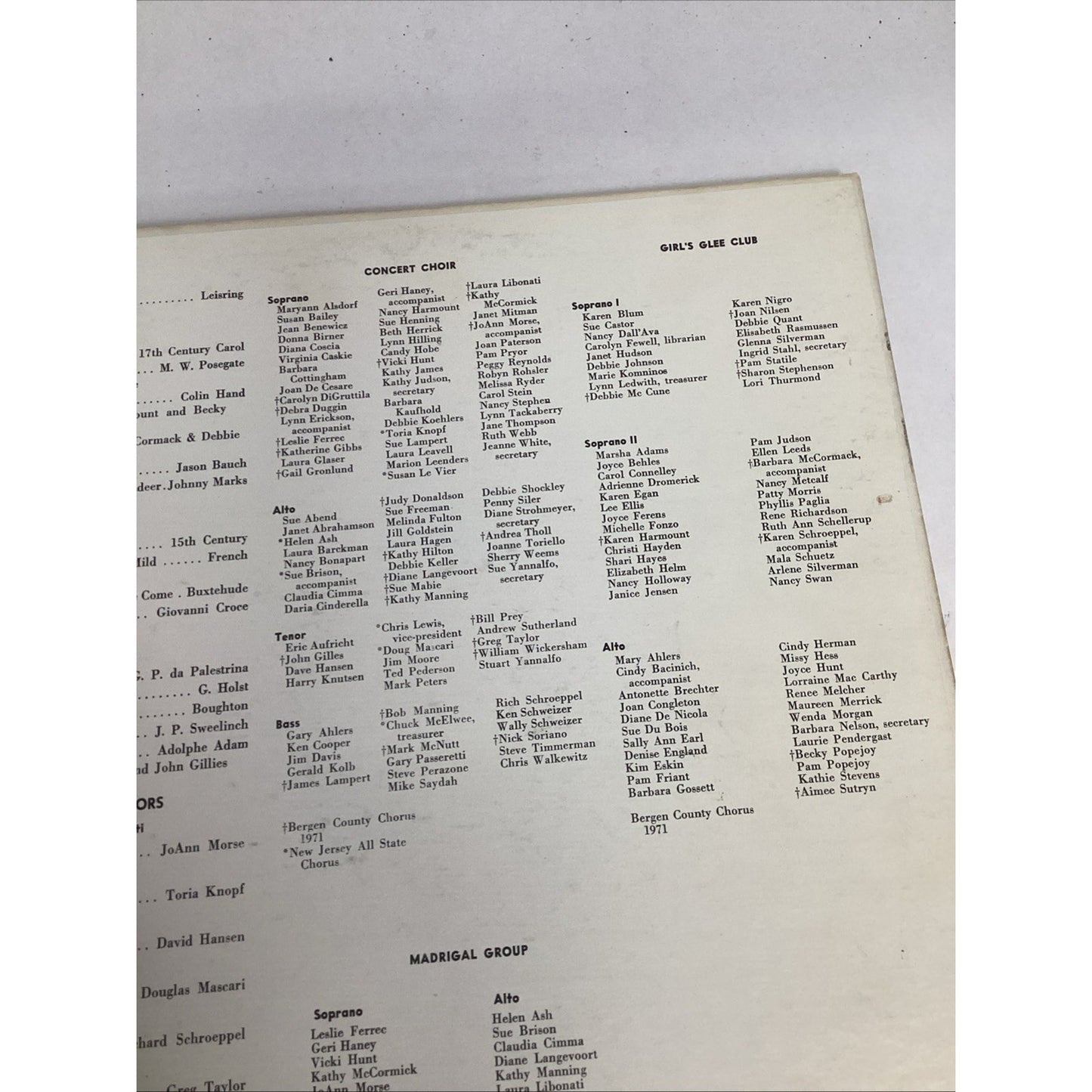 The Northern Highlands Regional High School 1970 Annual Christmas Concert Record