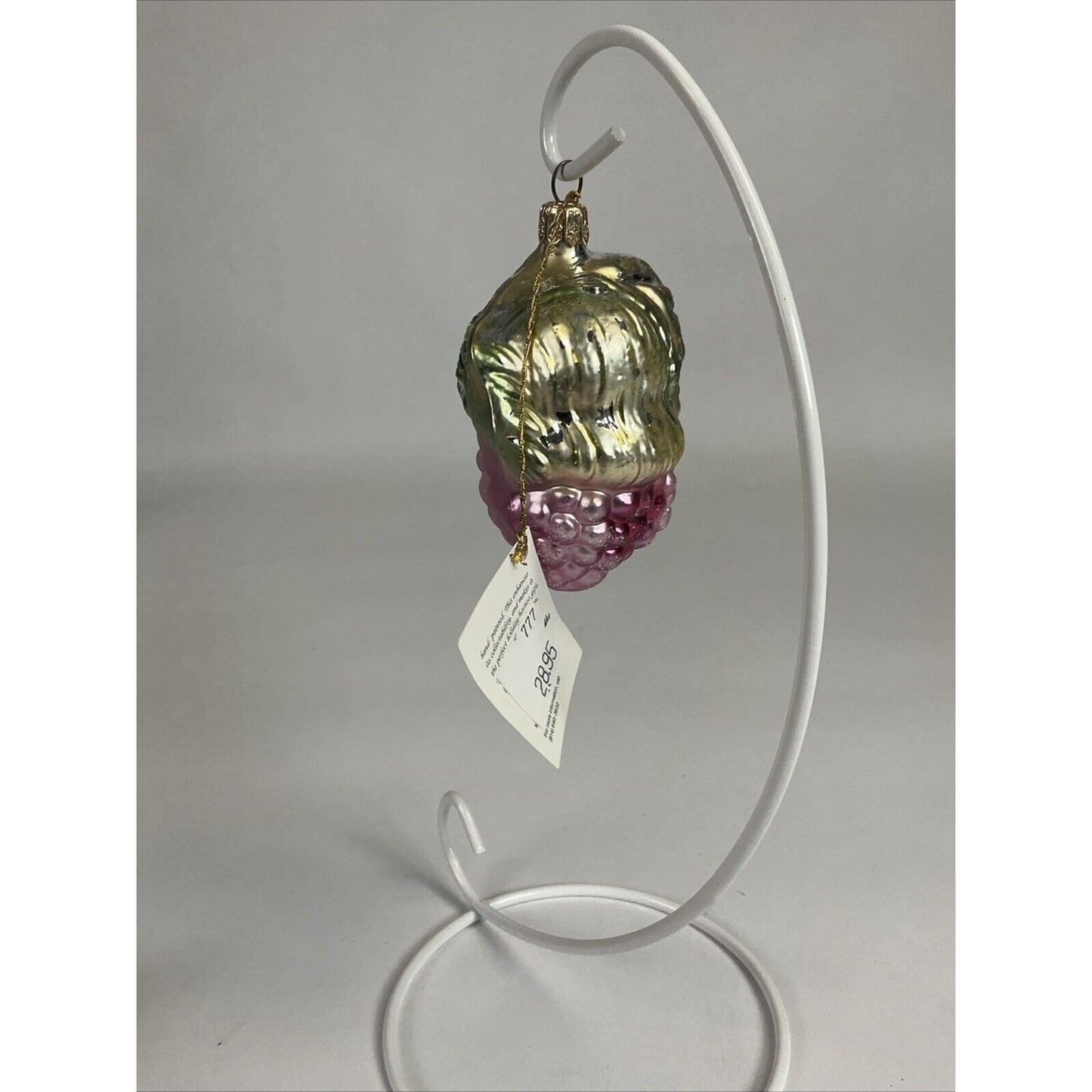 Christopher Radko Bordeaux Girl With Grapes Christmas Ornament