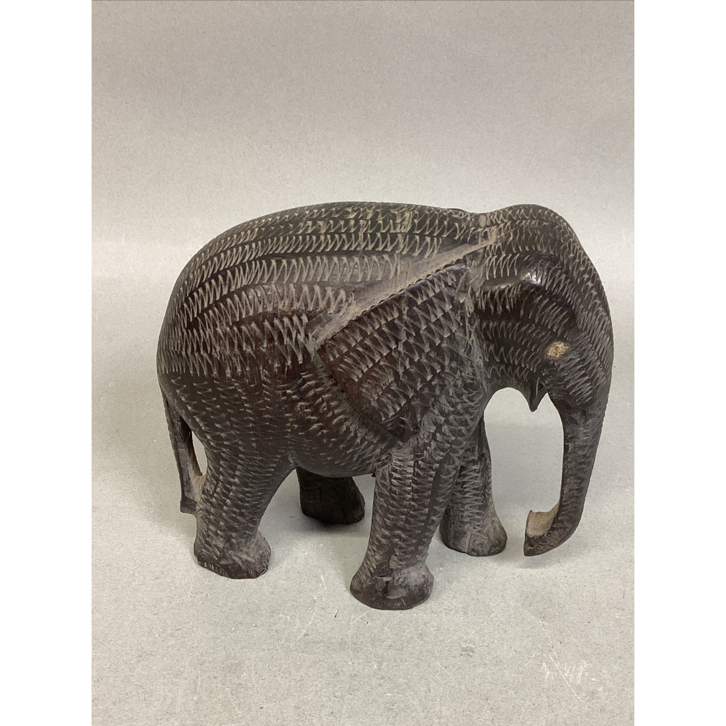 Handcarved African Elephant - 5x2.5x5”